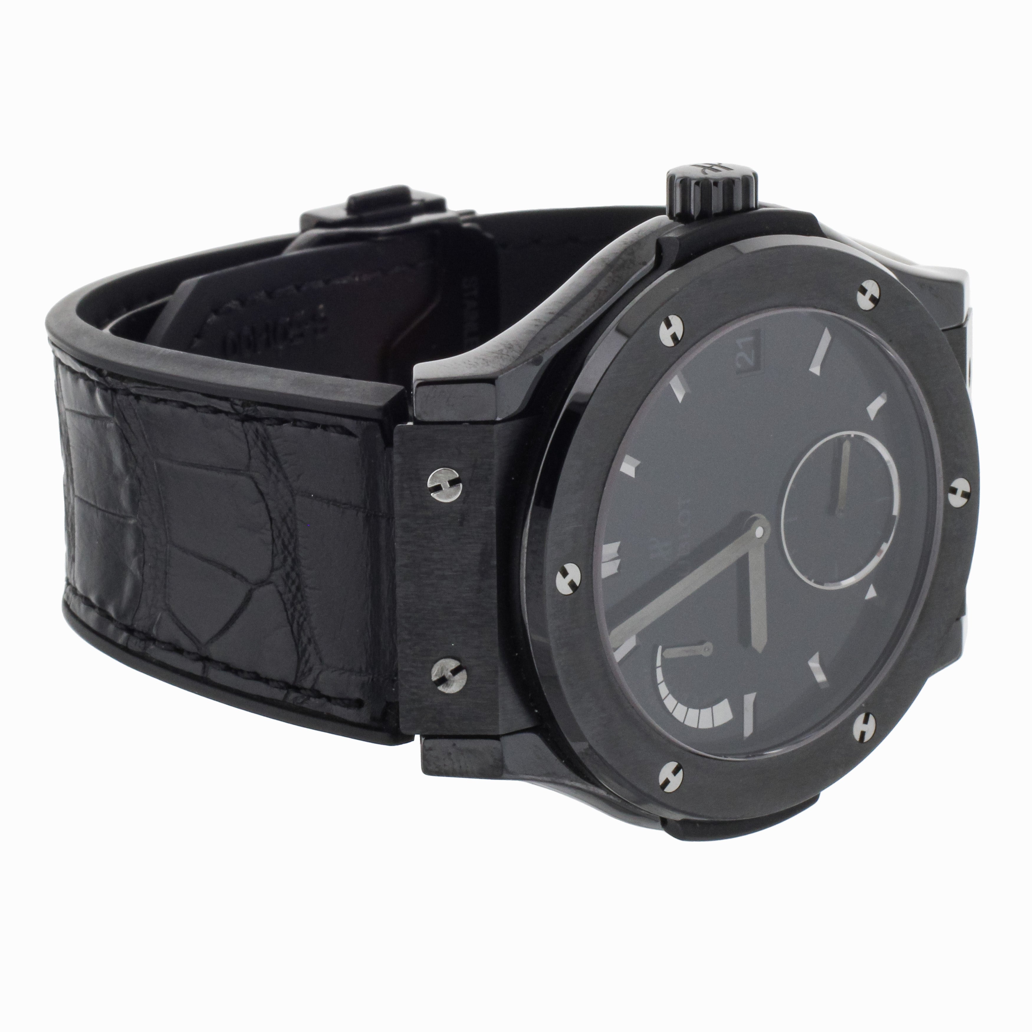 Hublot Classic Fusion 8 Day Reserve L.E. 143/500 Ceramic 45mm 516.CM.1440.LR