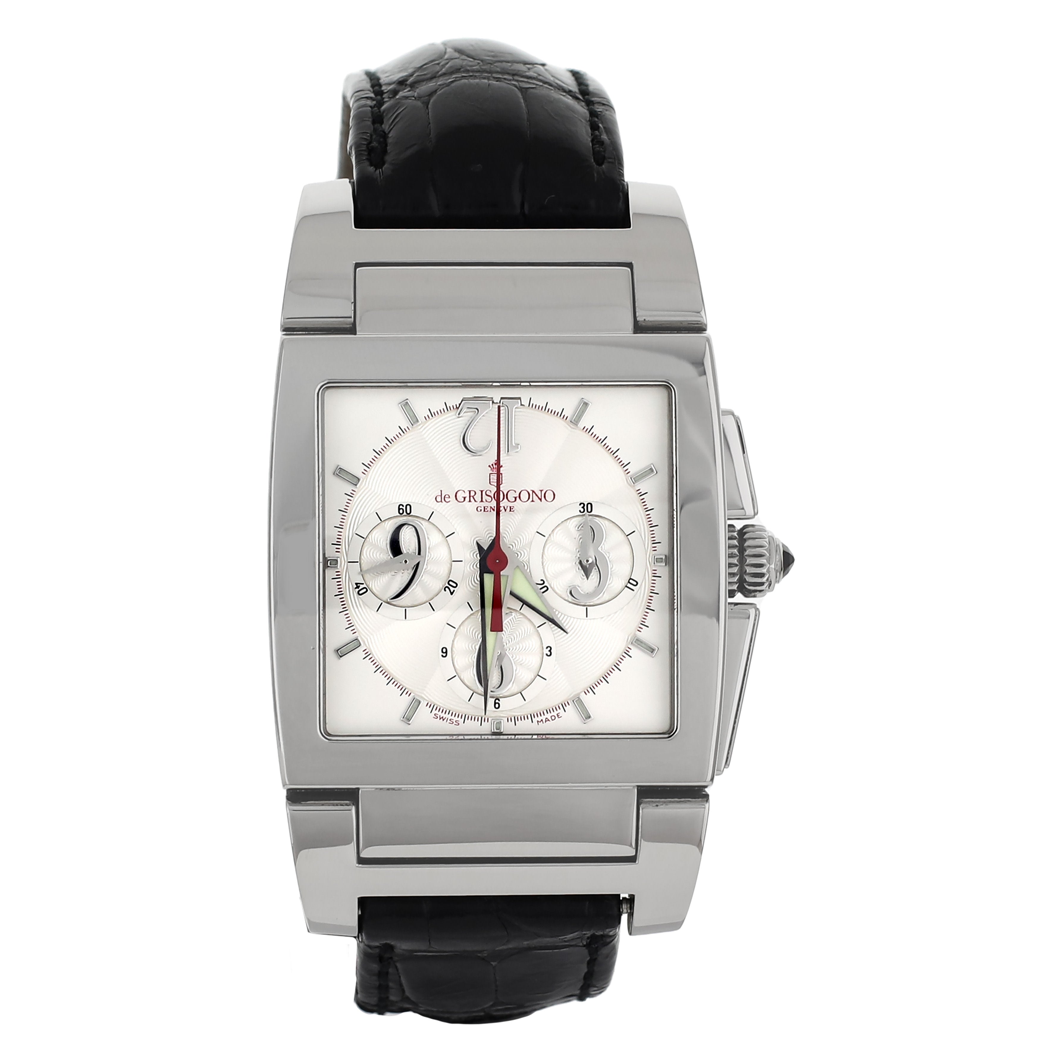 De Grisogono Instrumento Uno Chronograph Stainless Steel 33 x 55 mm DFN02
