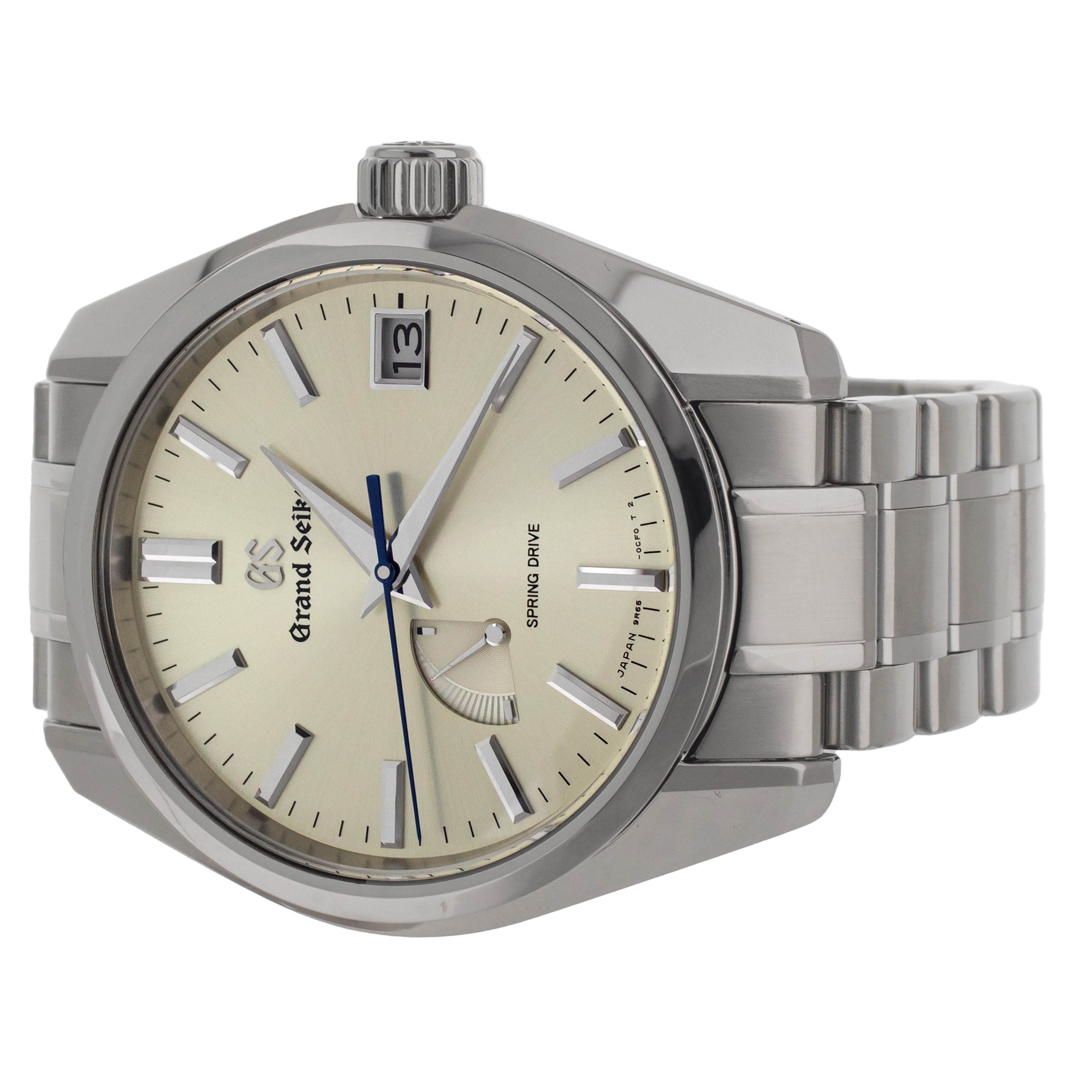 Grand Seiko Heritage Spring Drive Stainless Steel Silver Dial 40mm SBGA373