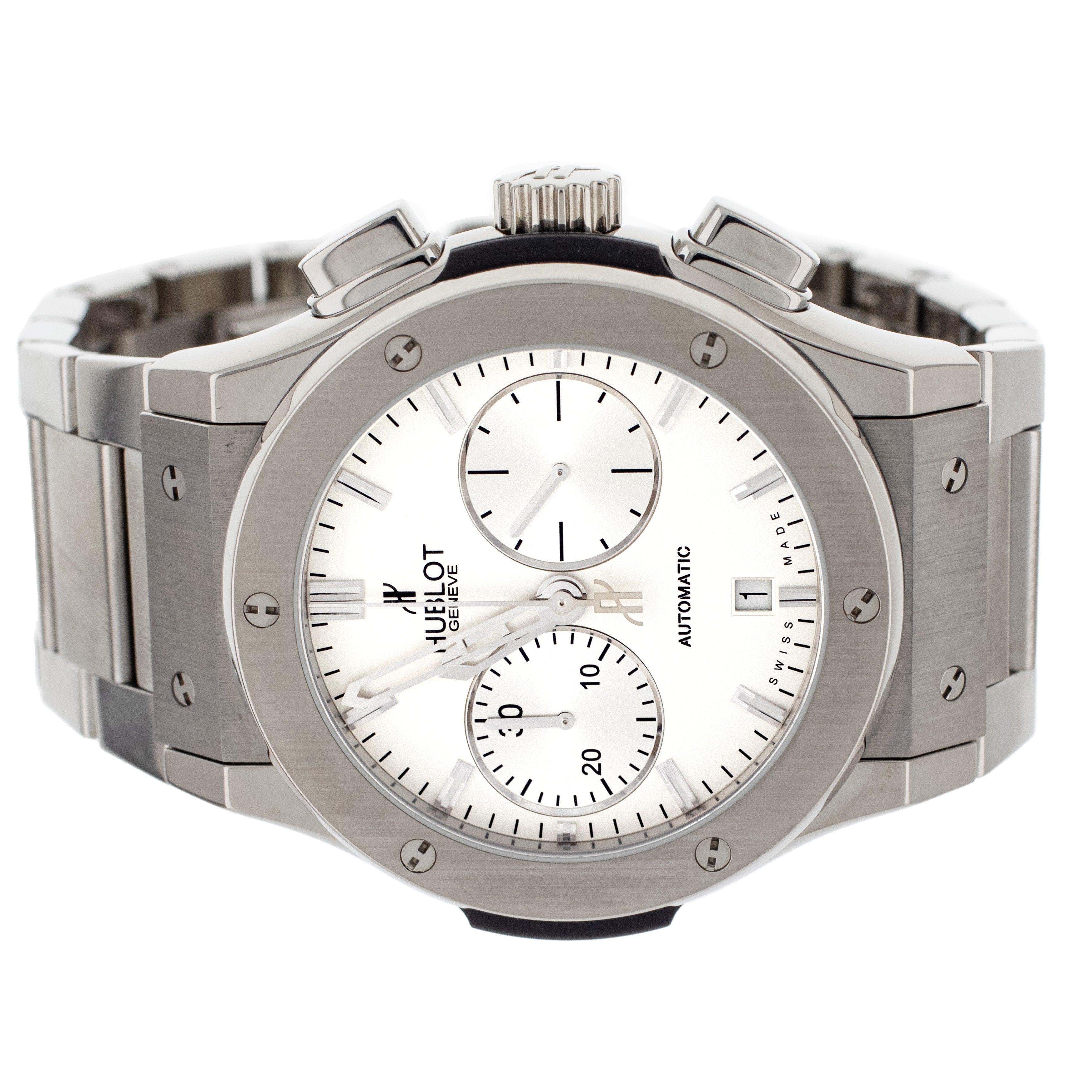 Hublot Classic Fusion Chronograph Opalin Dial Titanium 45mm 520.NX.2610.NX