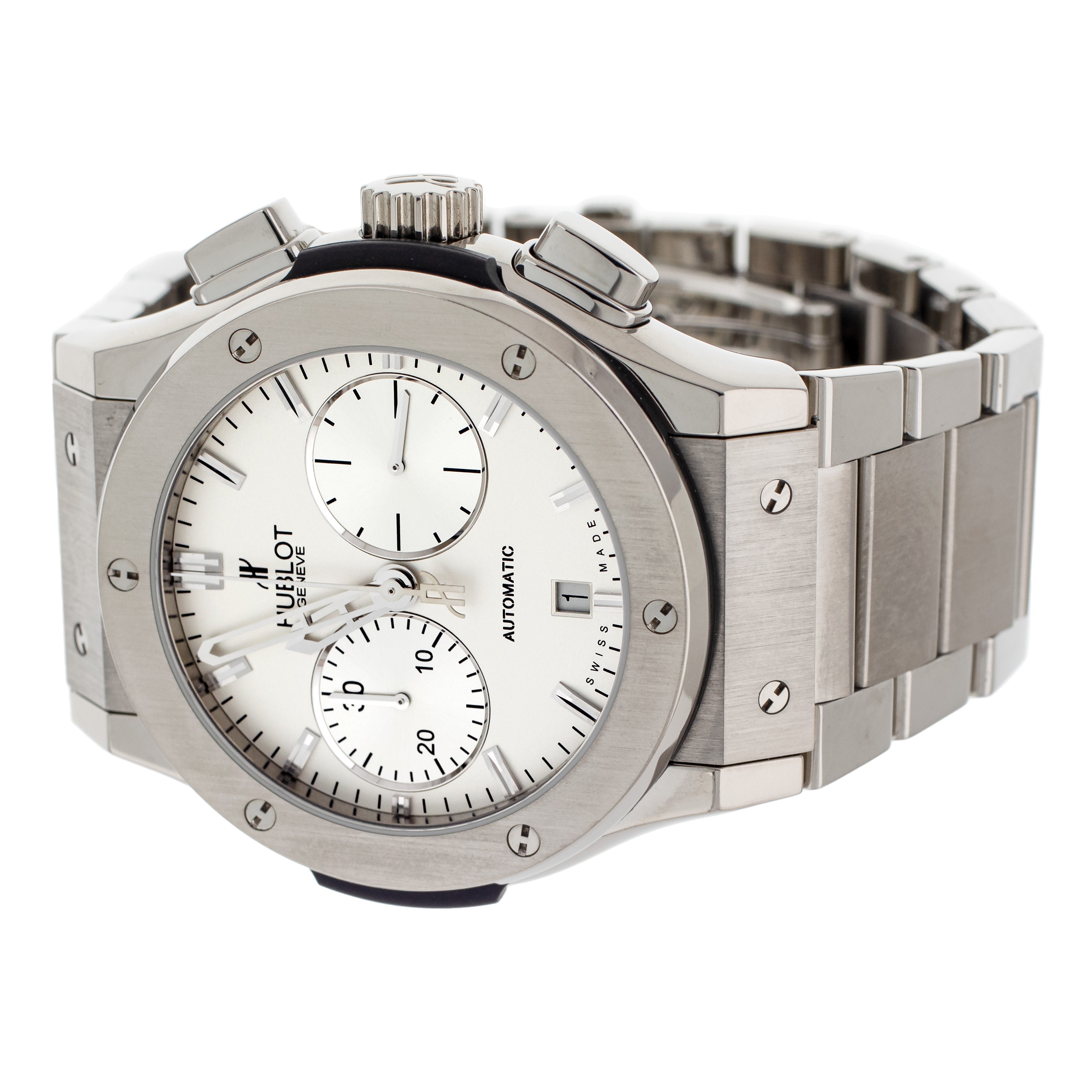 Hublot Classic Fusion Chronograph Opalin Dial Titanium 45mm 520.NX.2610.NX