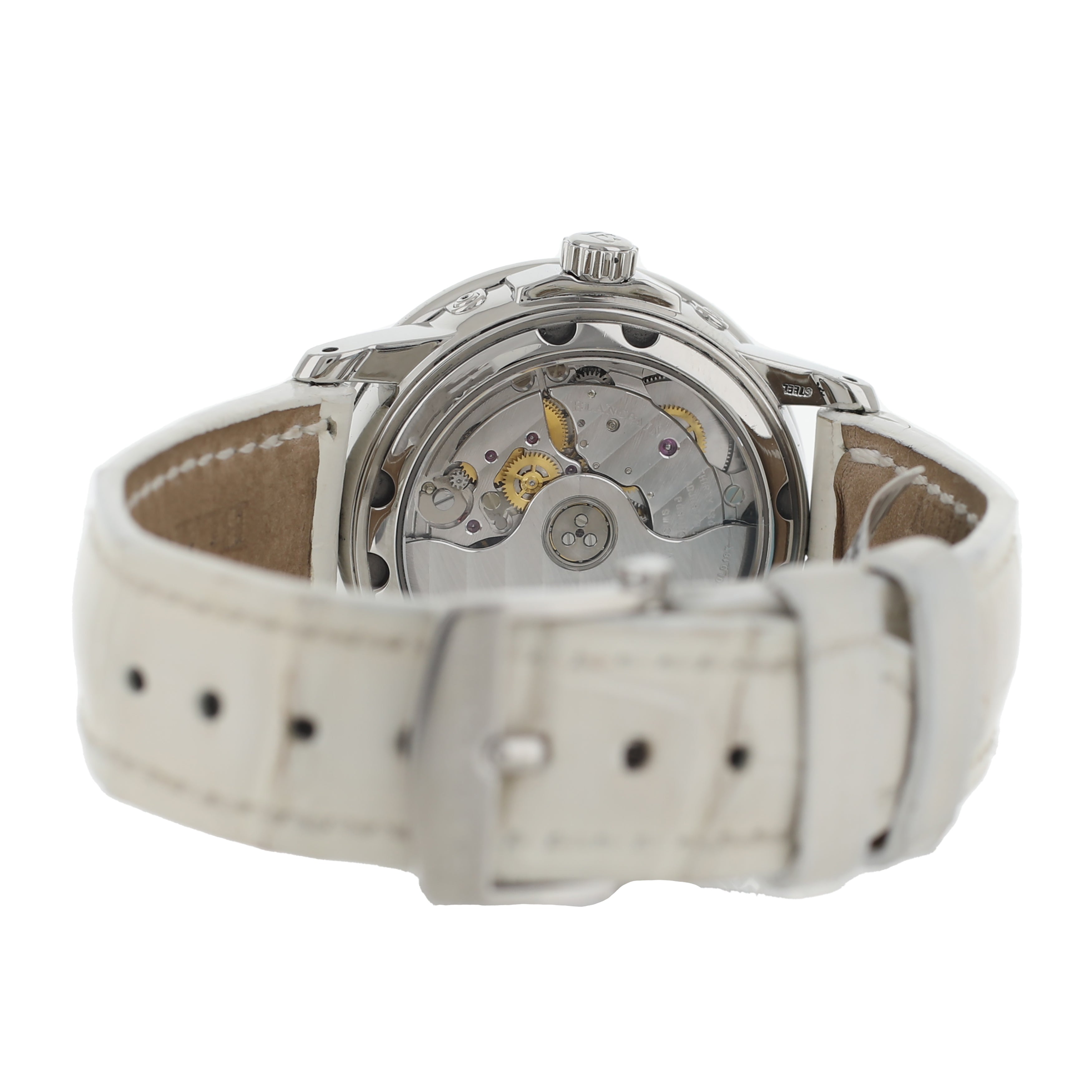 Blancpain Saint Valentin 2008 Stainless Steel MOP Full Calendar 33mm 3363-4544