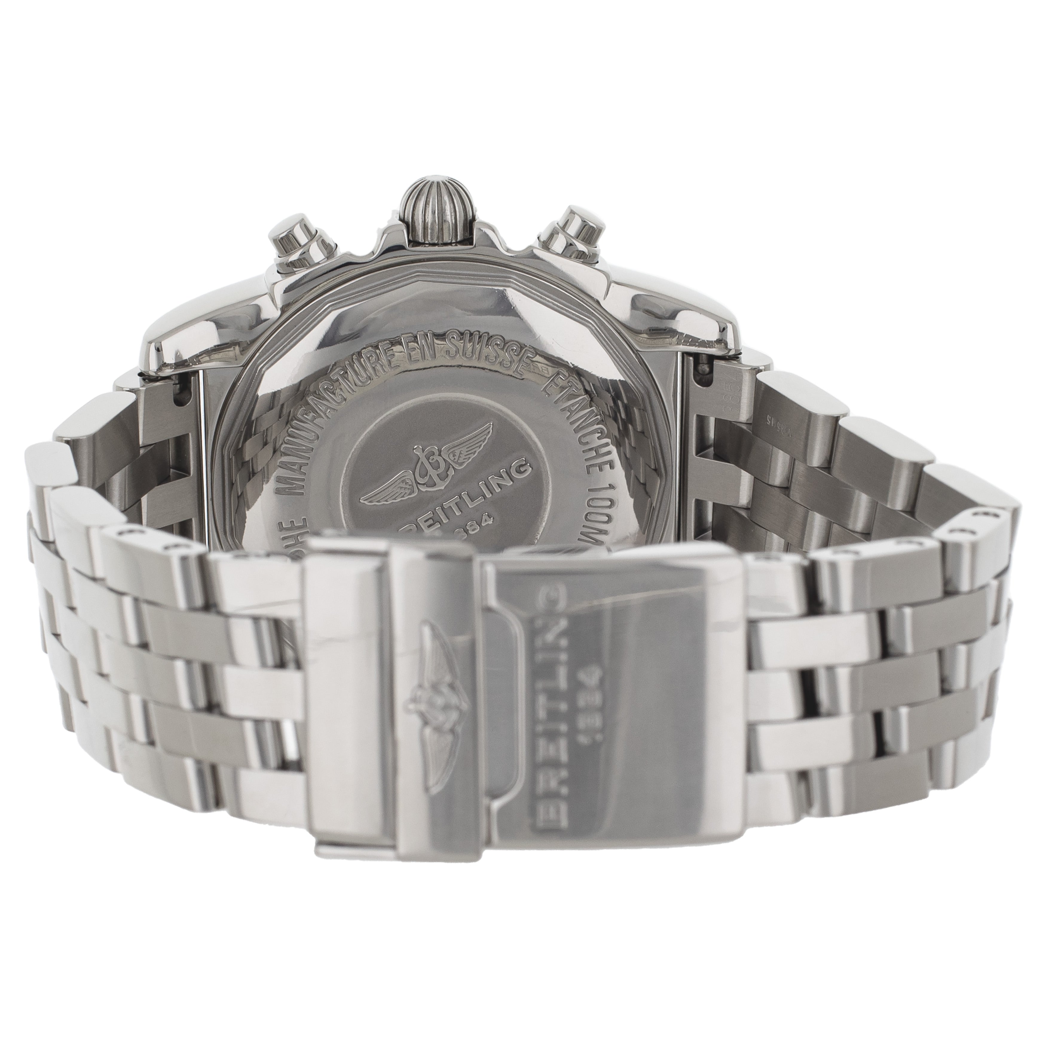 Breitling Chronomat 38 Chronograph Black Dial Stainless Steel 38mm W13310