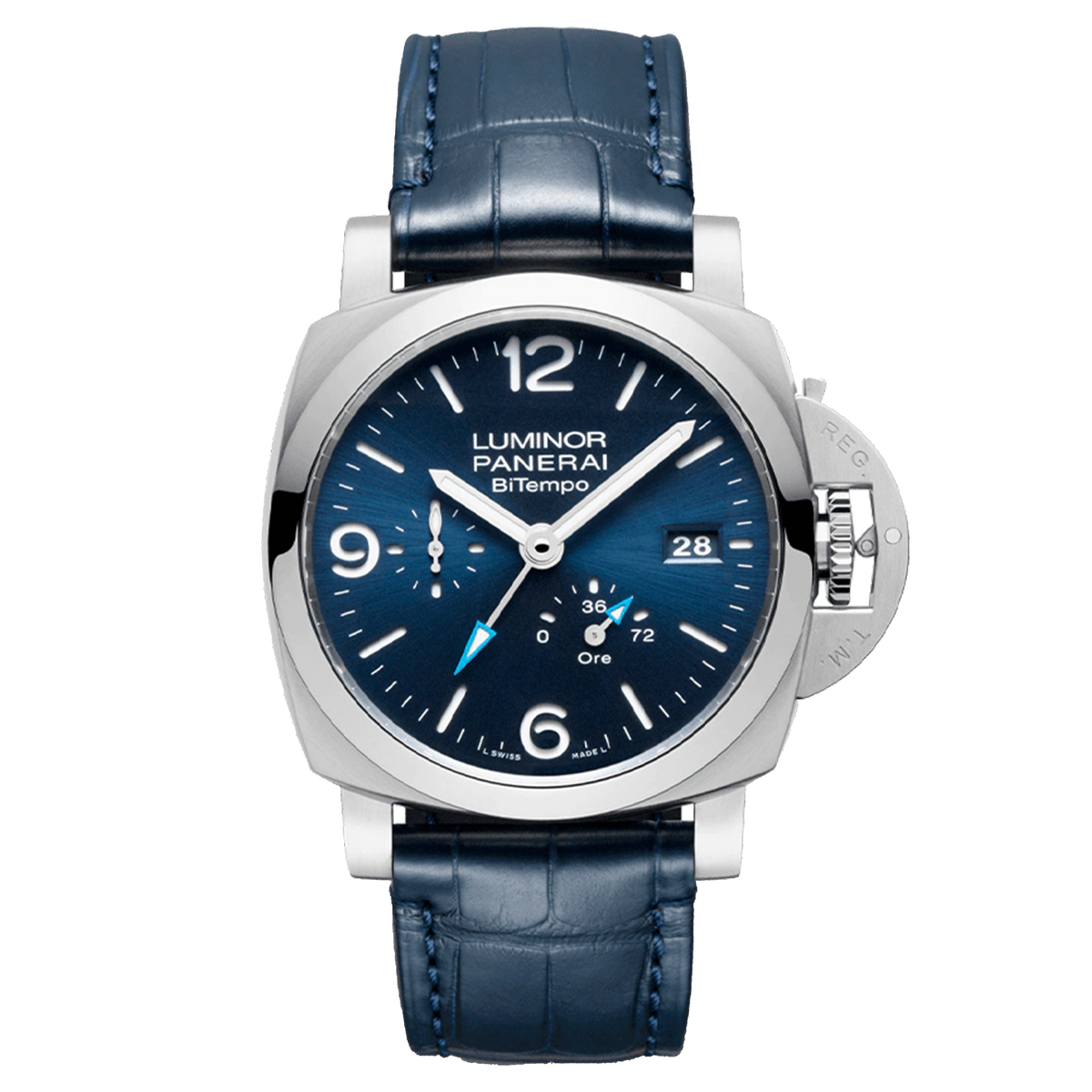 Panerai Luminor Bitempo Watch, 44mm Blue Dial, PAM01361