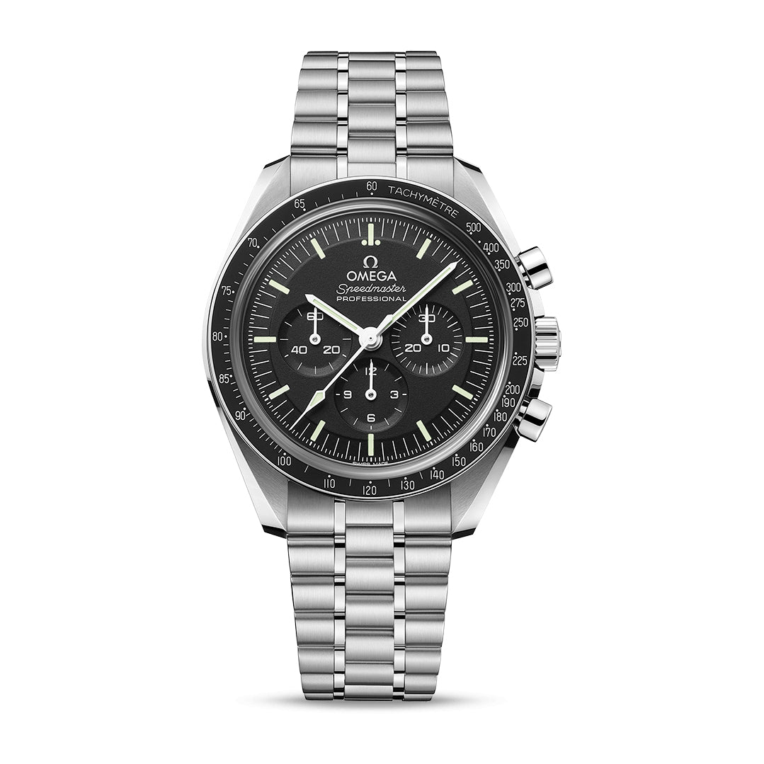 Omega Speedmaster Professional Moonwatch Co-Axial Chronograph Watch, 42mm Black Dial, 31030425001002