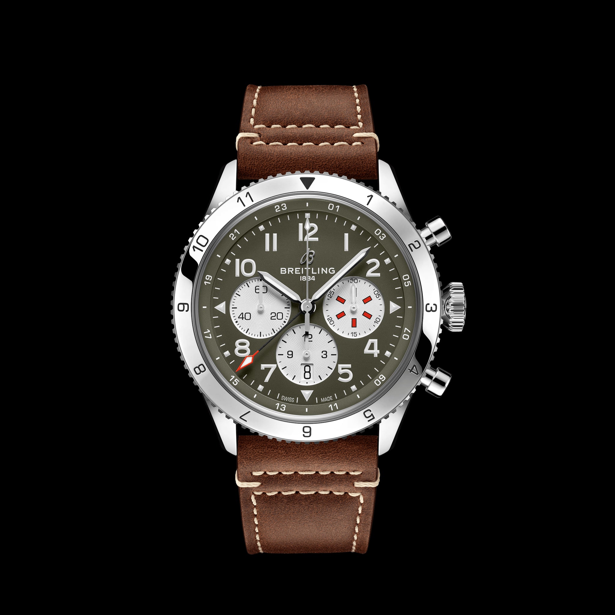 Classic AVI Curtiss Warhawk Automatic Chronograph 42 mm Stainless