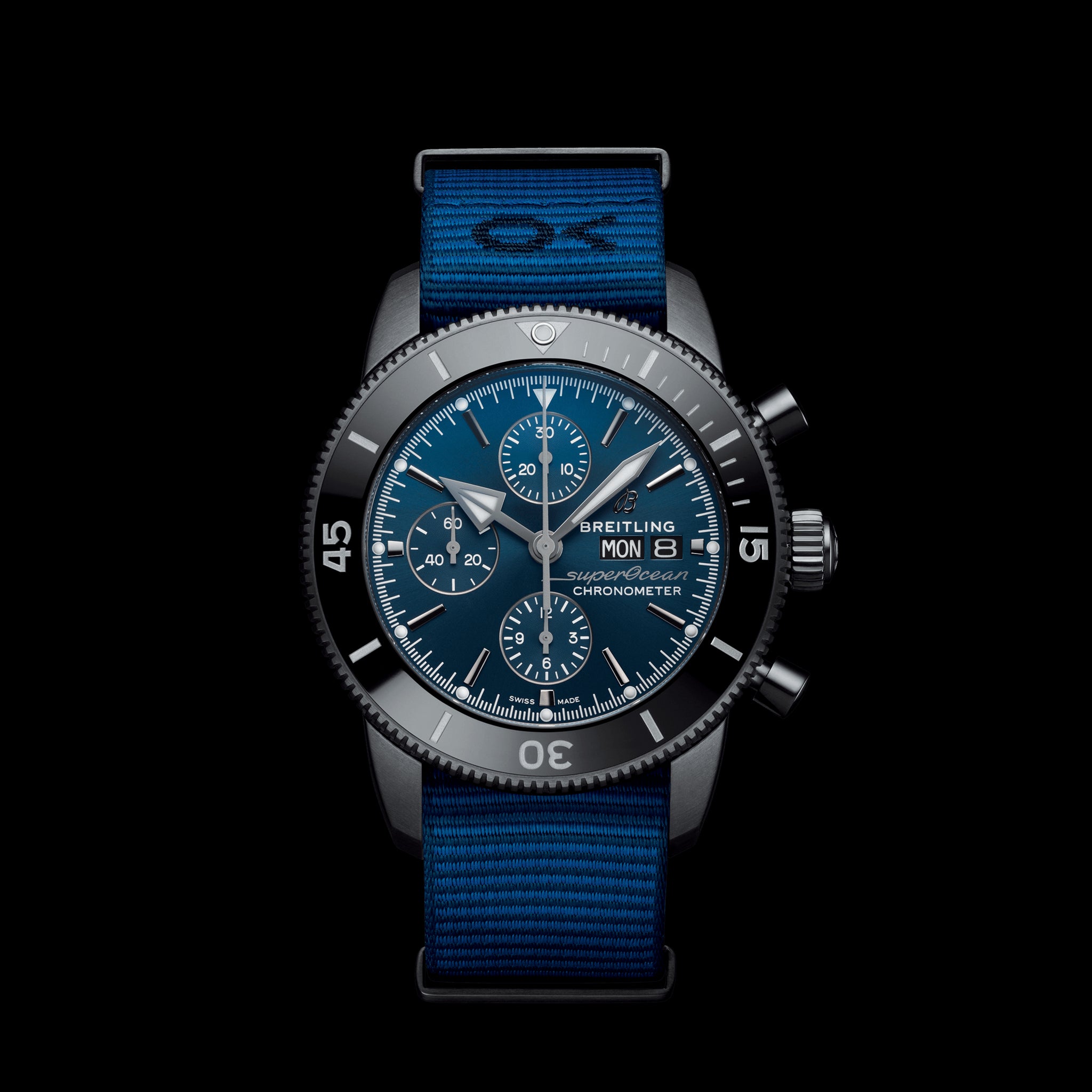 Breitling Superocean Heritage Chronograph Outerknown Watch, 44mm Blue