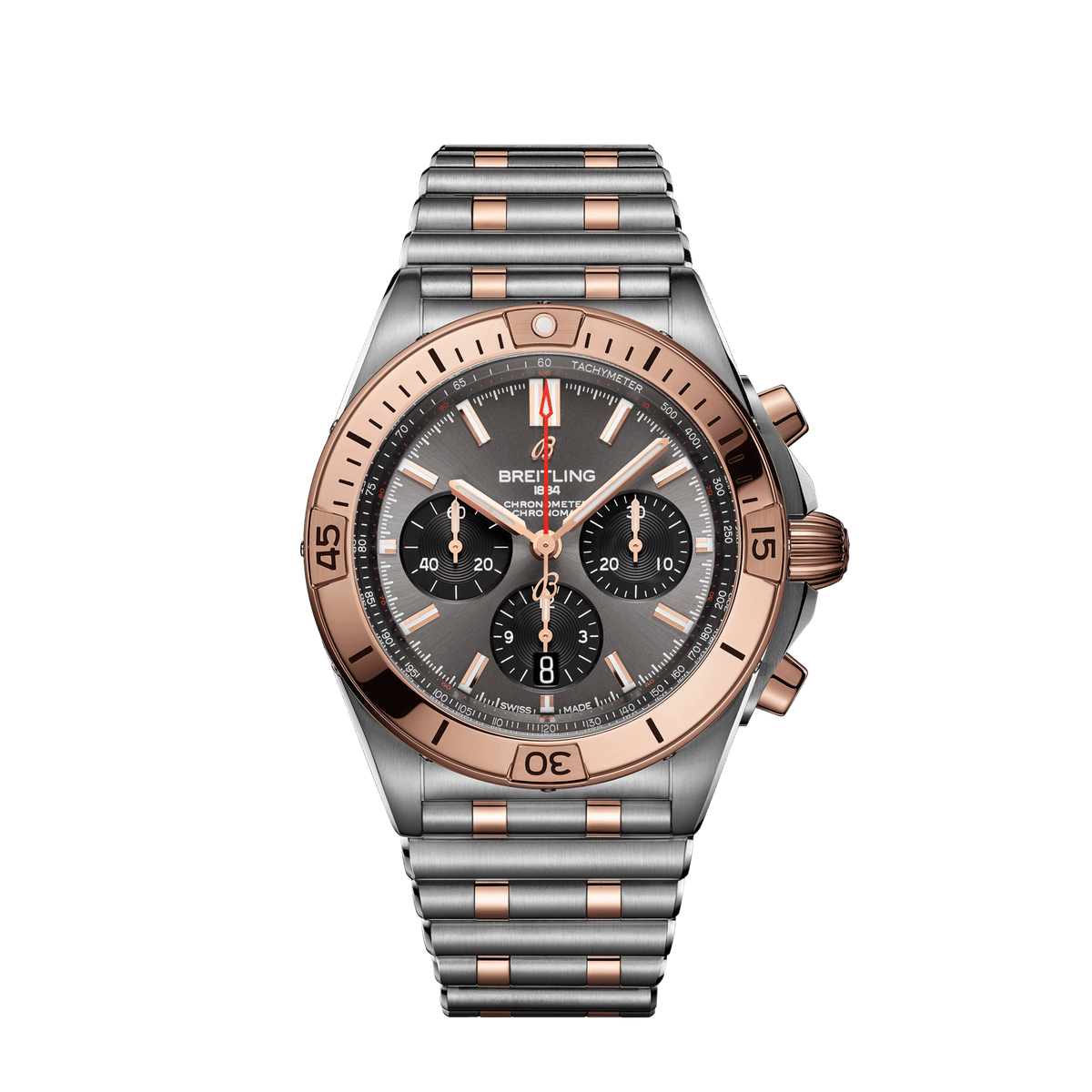 Breitling Chronomat B01 Watch, 42mm Grey Dial, UB0134101B1U1