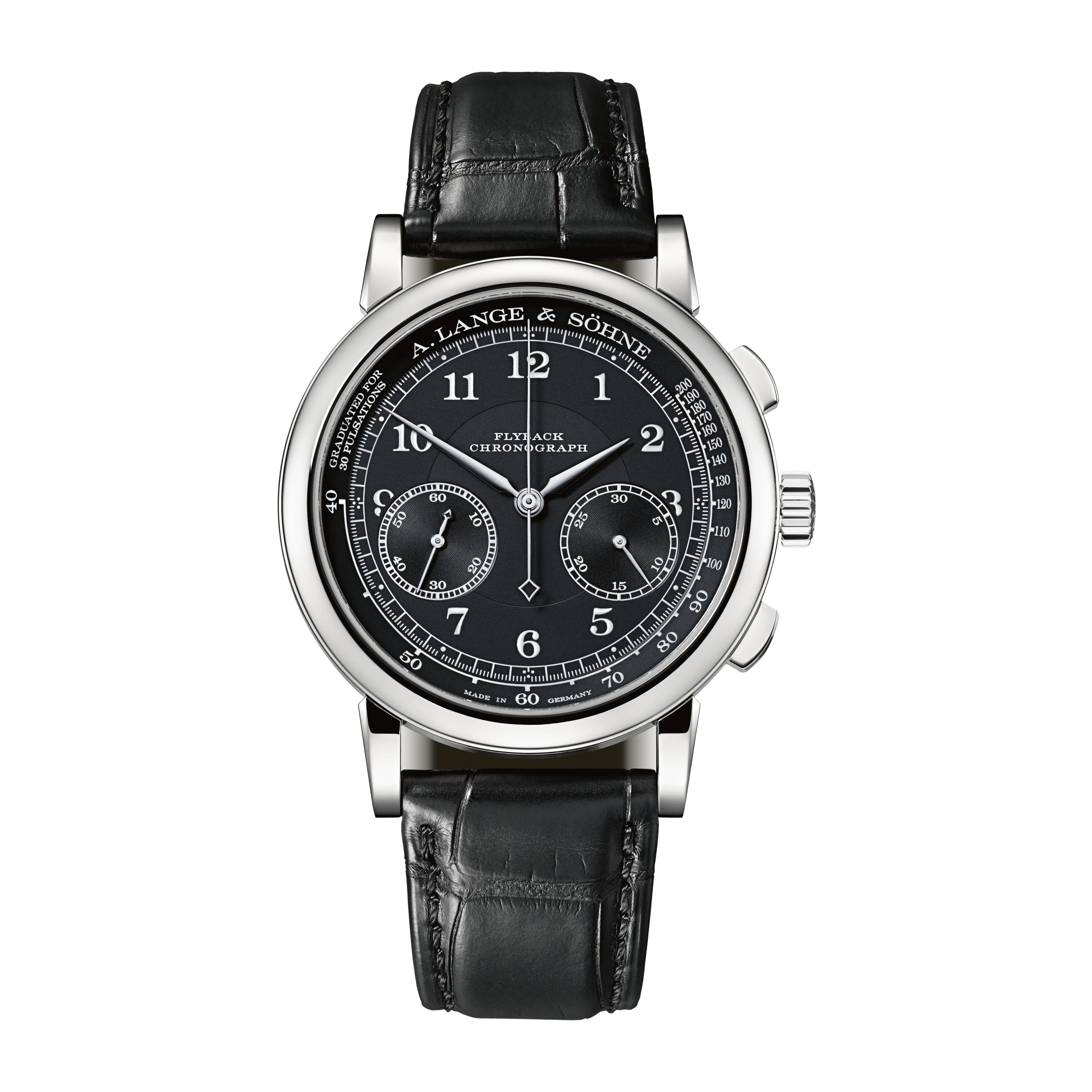 A.Lange & Sohne 1815 Chronograph Watch, 39.5mm Black Dial, 414.028