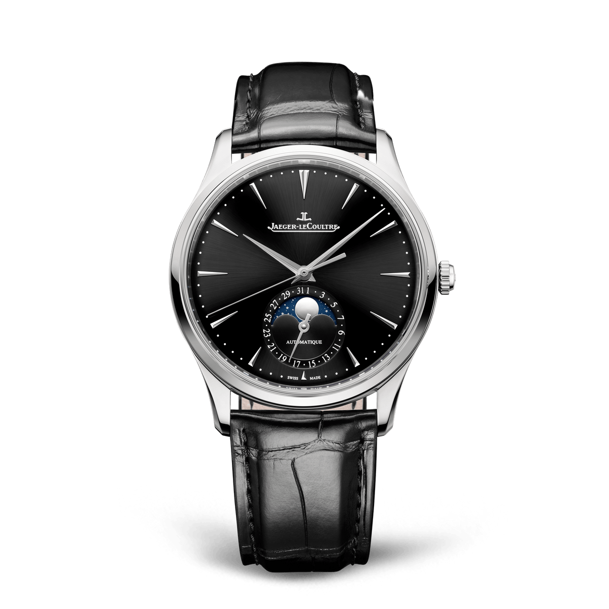Jaeger-LeCoultre Master Ultra Thin Moon Watch, 39mm Black Dial, Q1368471