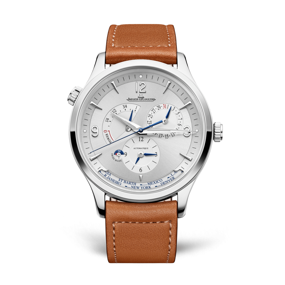 Jaeger-LeCoultre Master Control Geographic Watch, 40mm Silver Dial, Q4128420