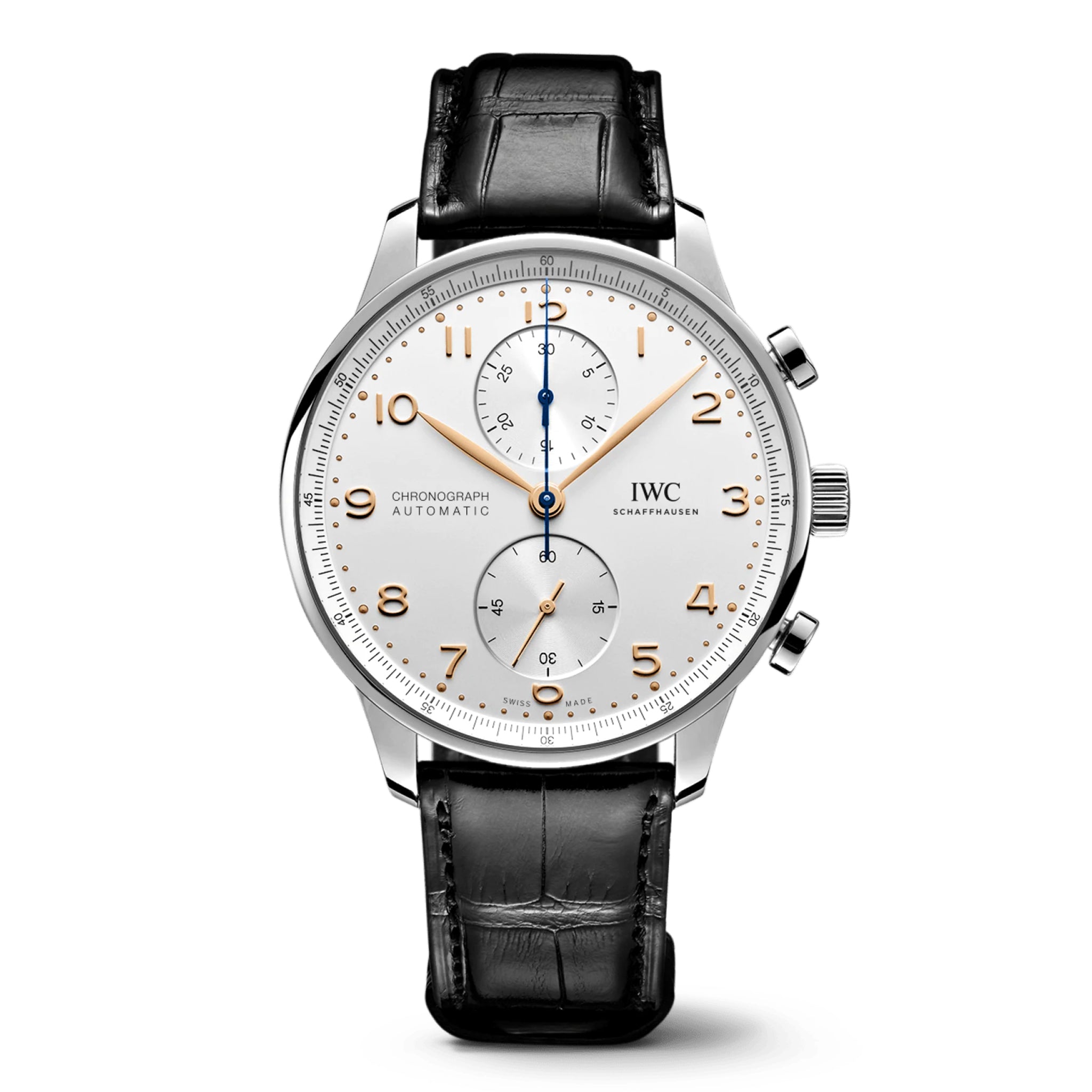 IWC Portugieser Chronograph Watch, 41mm White Dial, IW371604