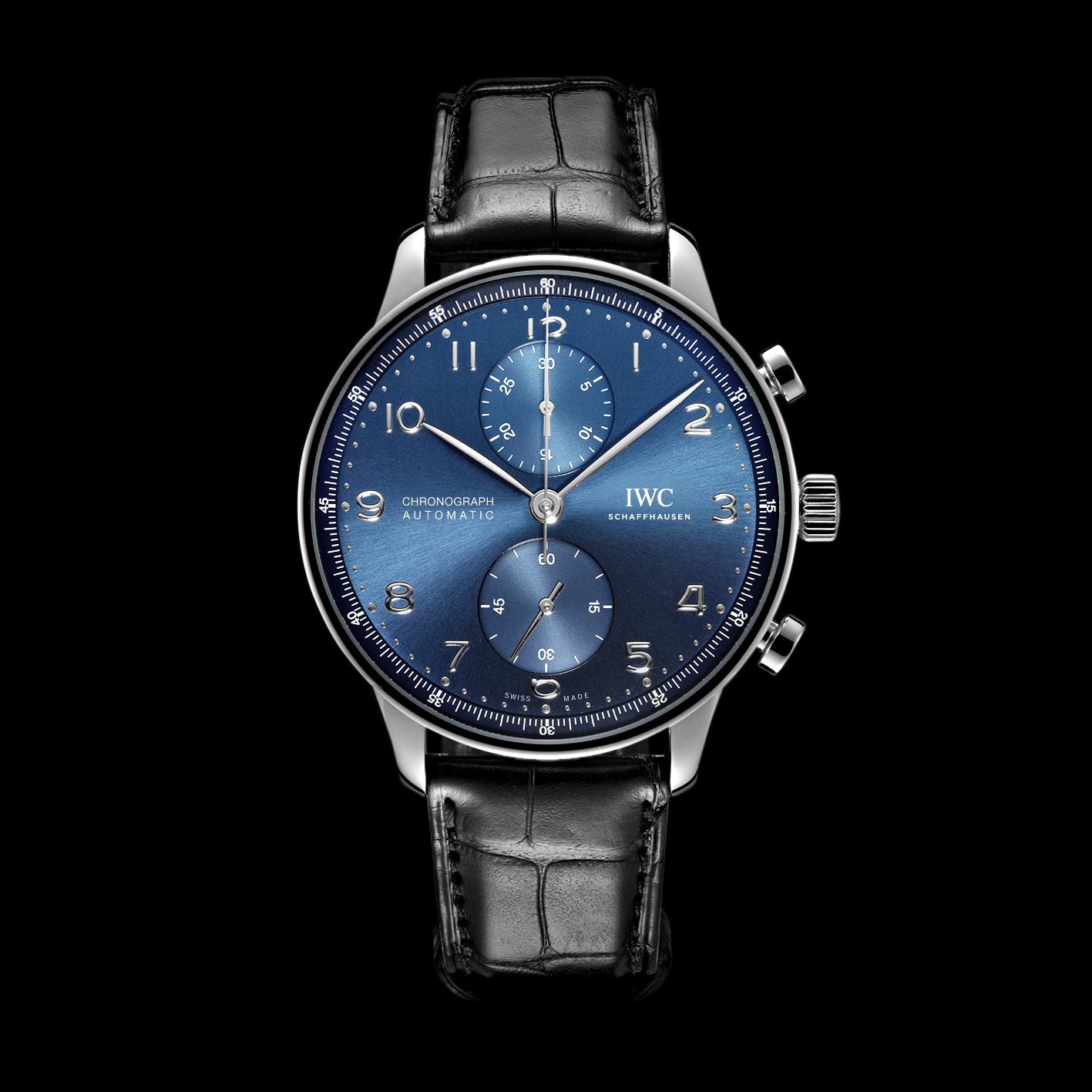 Iwc chronograph blue dial hotsell