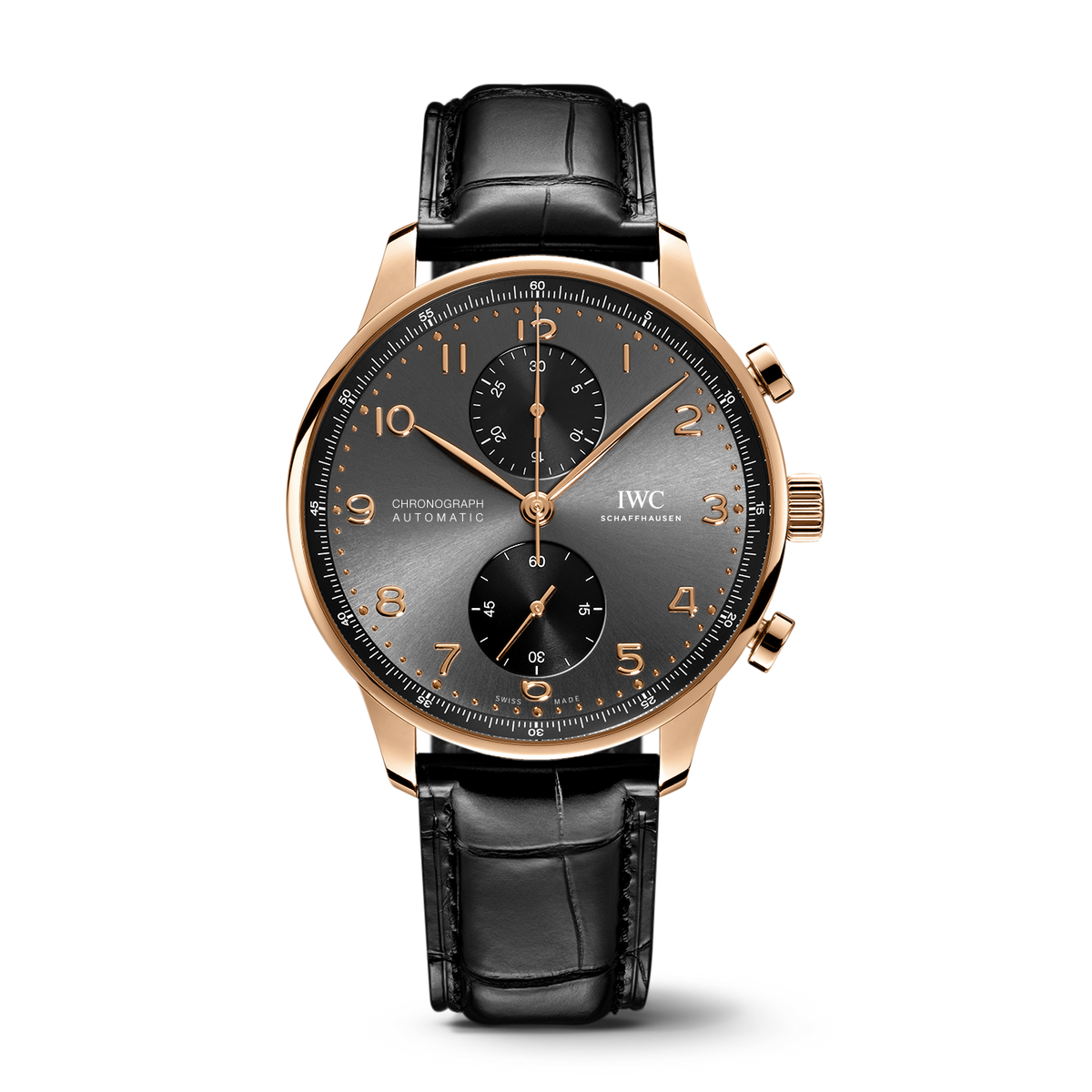 IWC Portugieser Chronograph Watch, 41mm Black Dial, IW371610