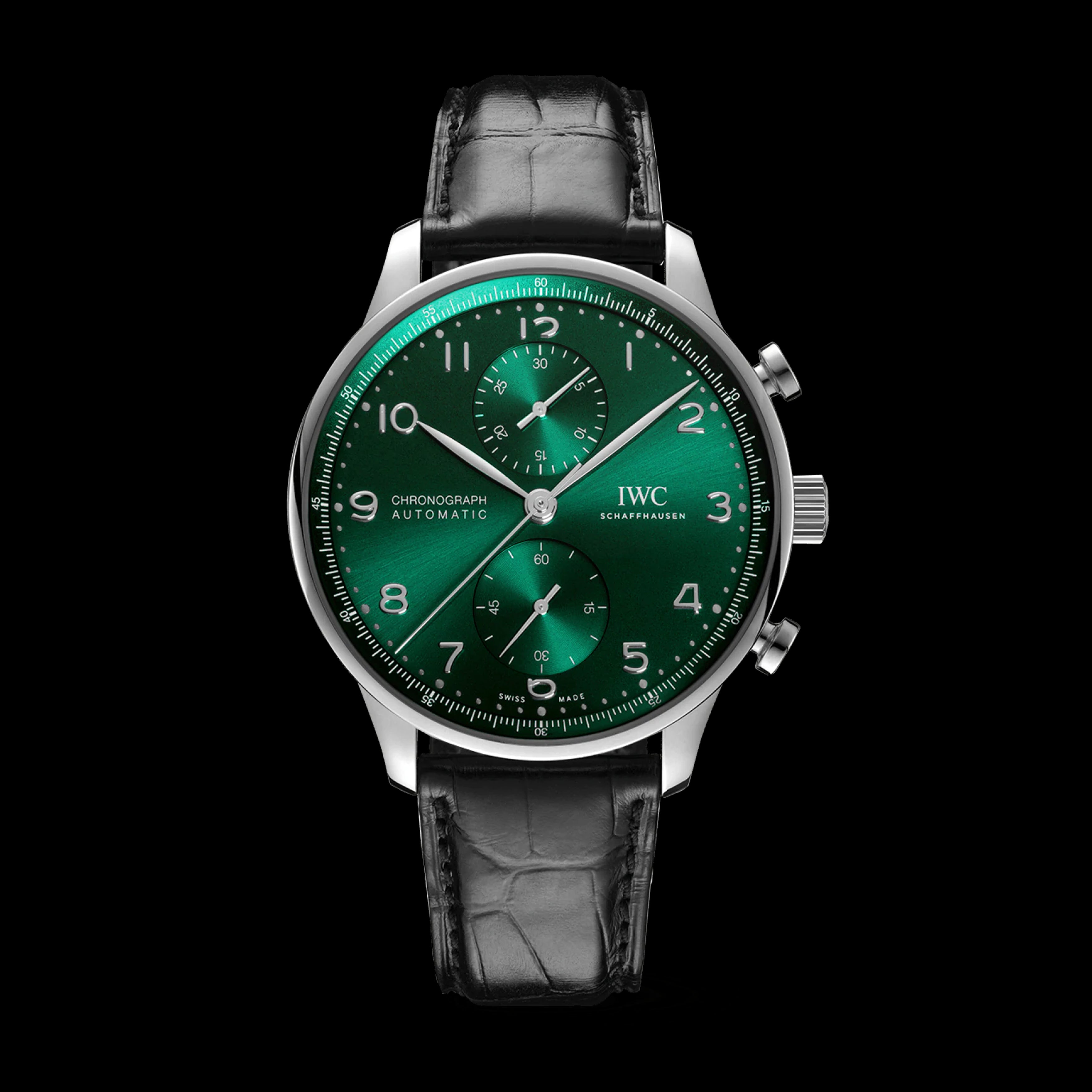 IWC Portugieser Chronograph Watch, 41mm Green Dial, IW371615