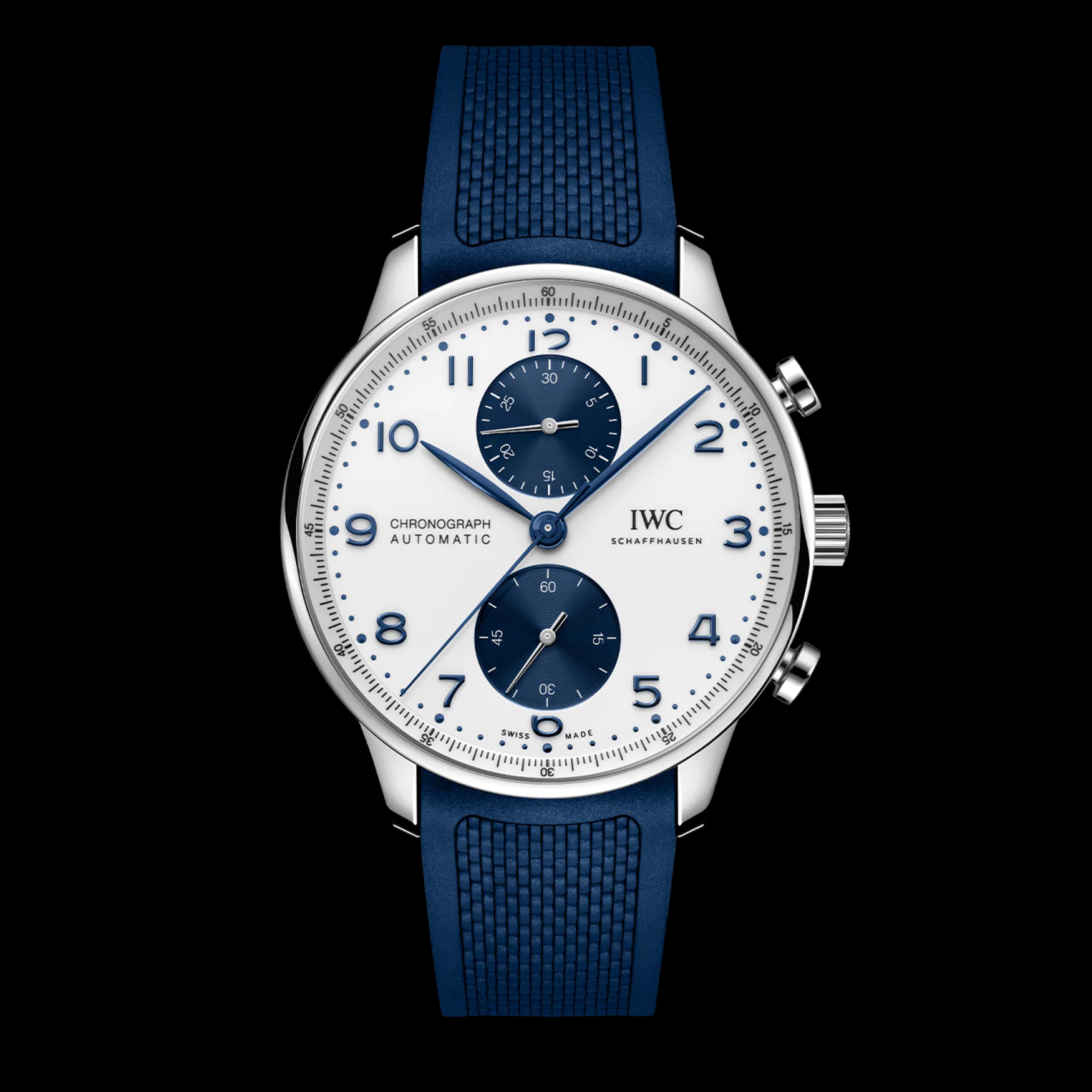 IWC Portugieser Chronograph Watch, 41mm White Dial, IW371620