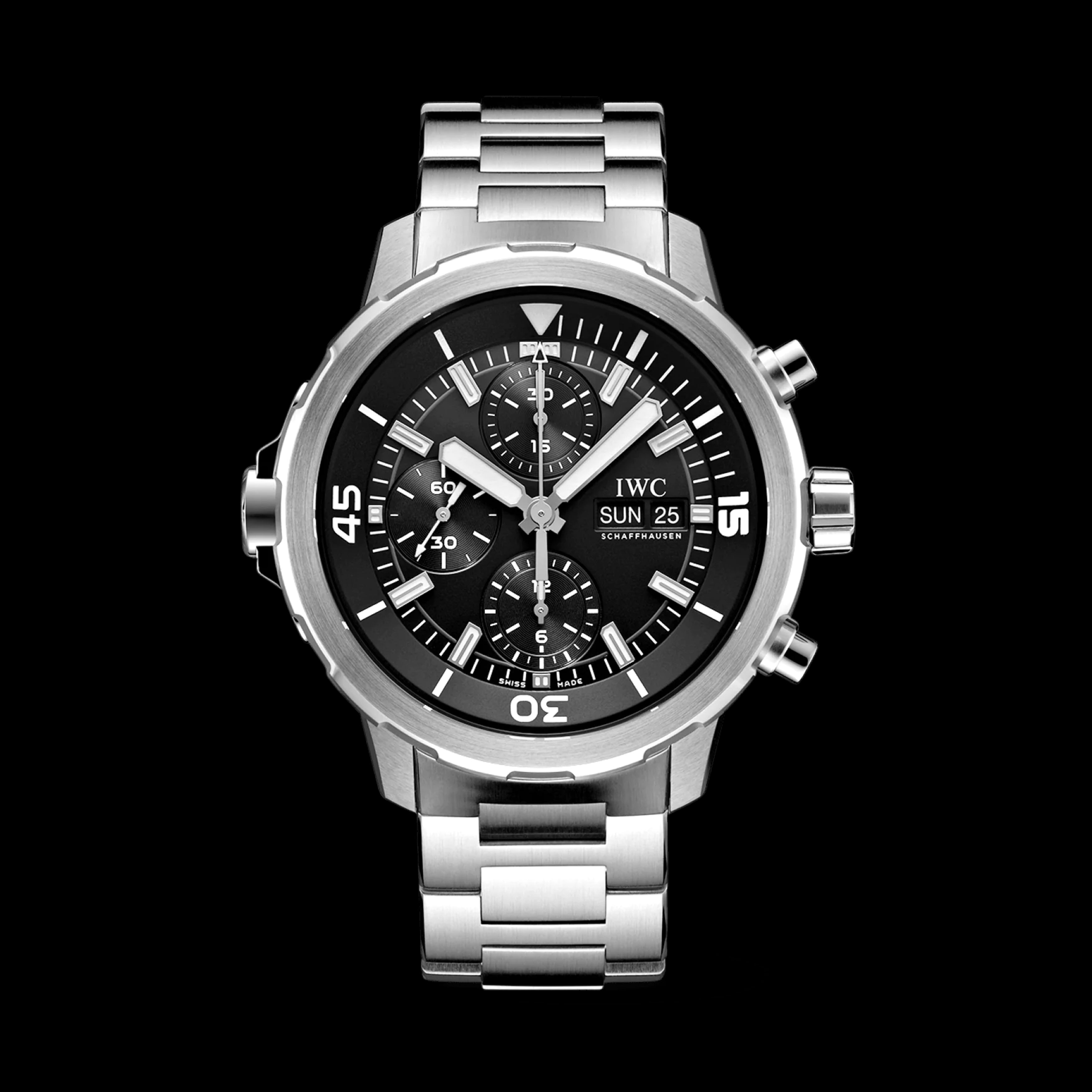 IWC Aquatimer Chronograph Watch, 44mm Black Dial, IW376804