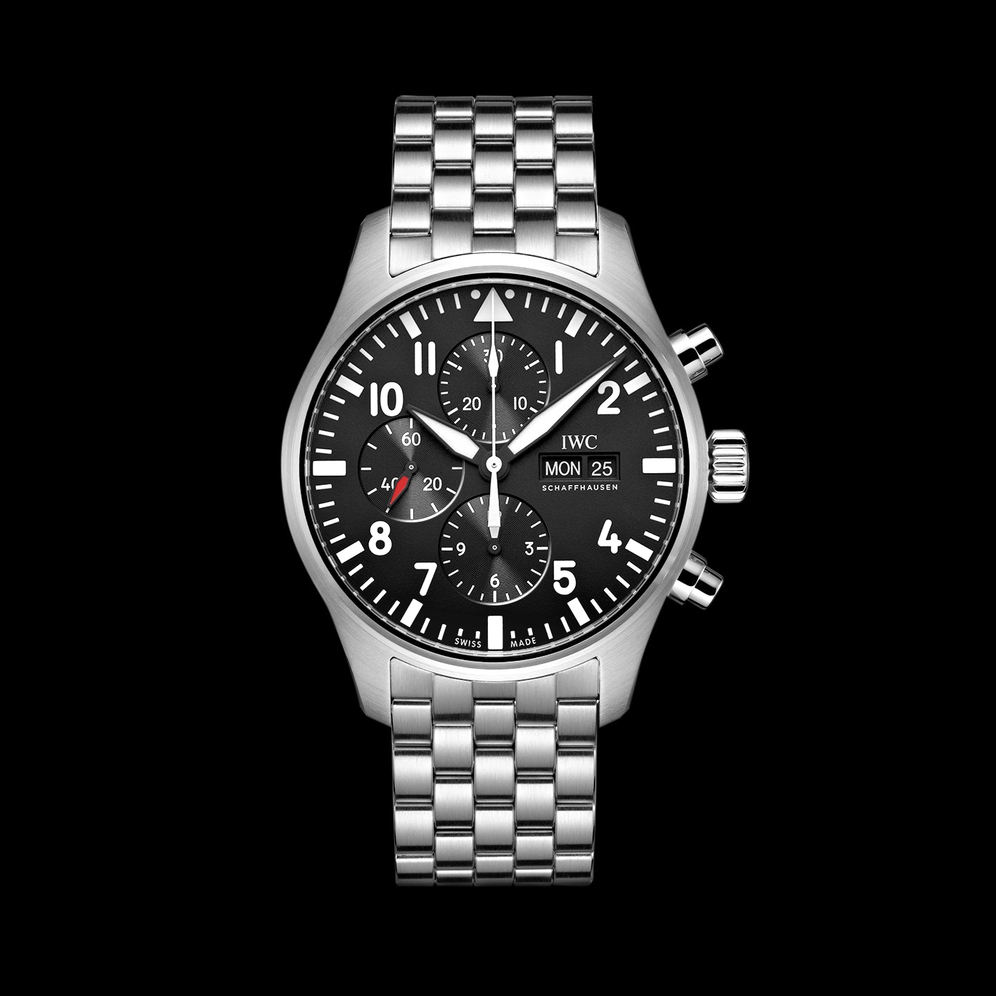 IWC Pilot S Watch Chronograph Watch 43mm Black Dial IW377710