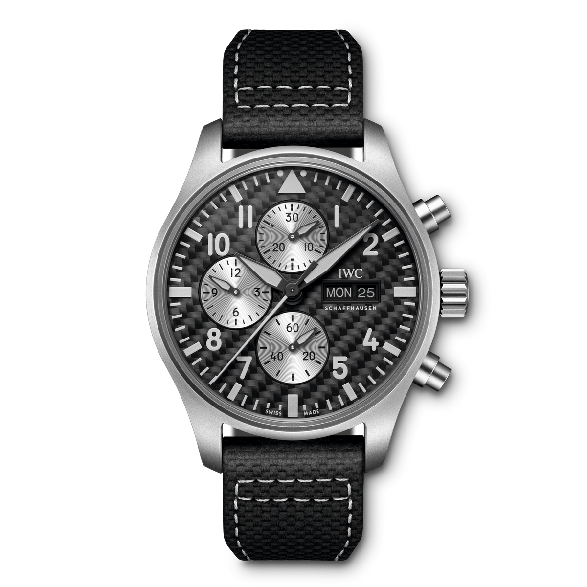 IWC Pilot’S Watch Chronograph Edition “Amg” Watch, 43mm Carbon Dial, IW377903