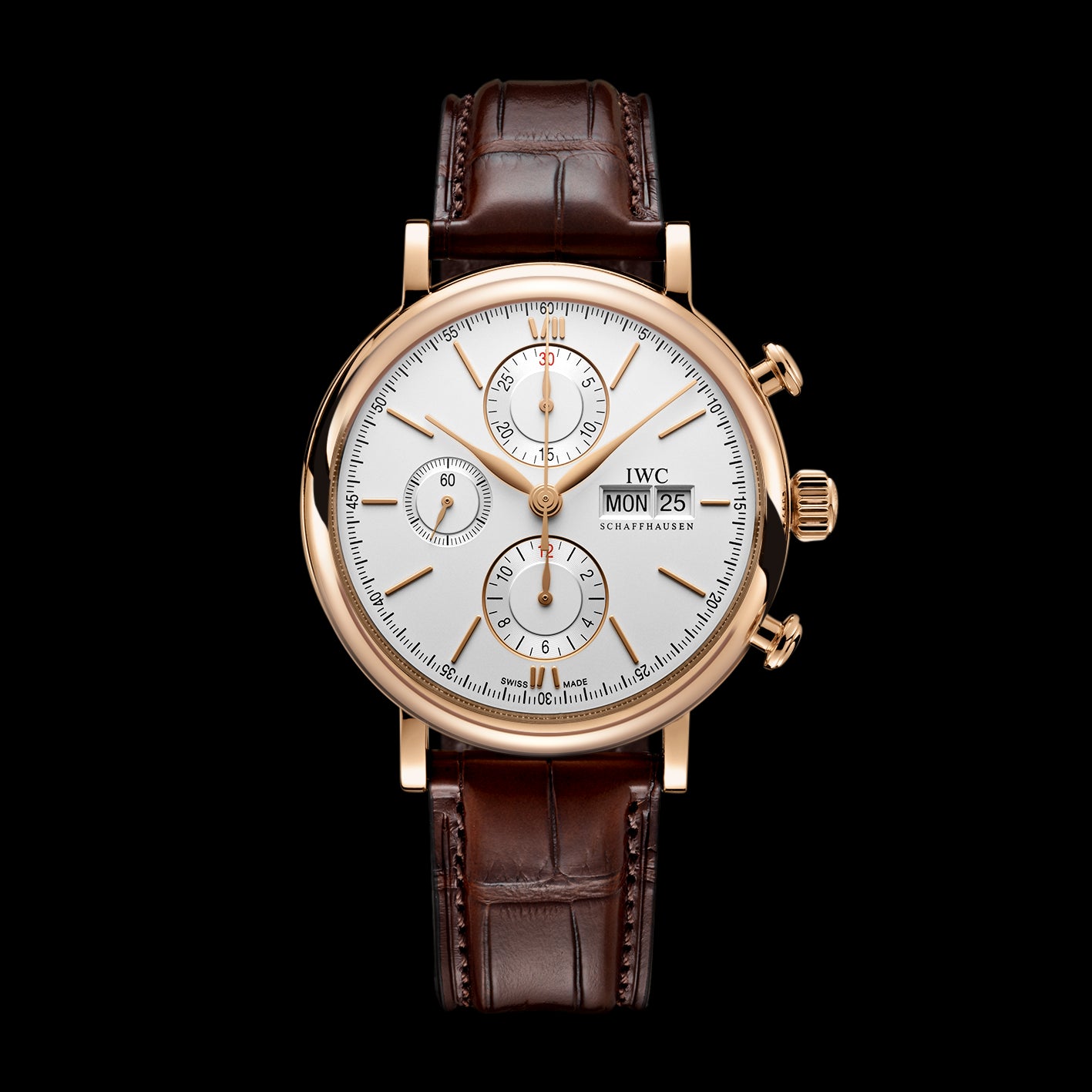 IWC Portofino Chronograph Watch, 42mm White Dial, IW391025
