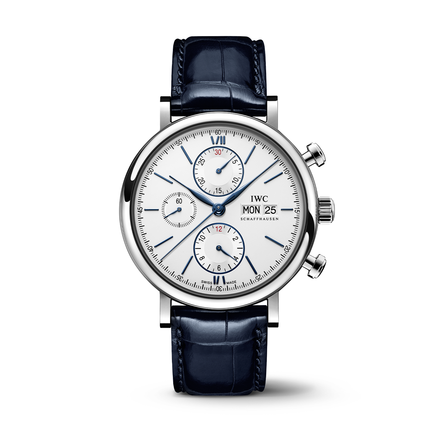 IWC Portofino Chronograph Watch, 42mm White Dial, IW391037