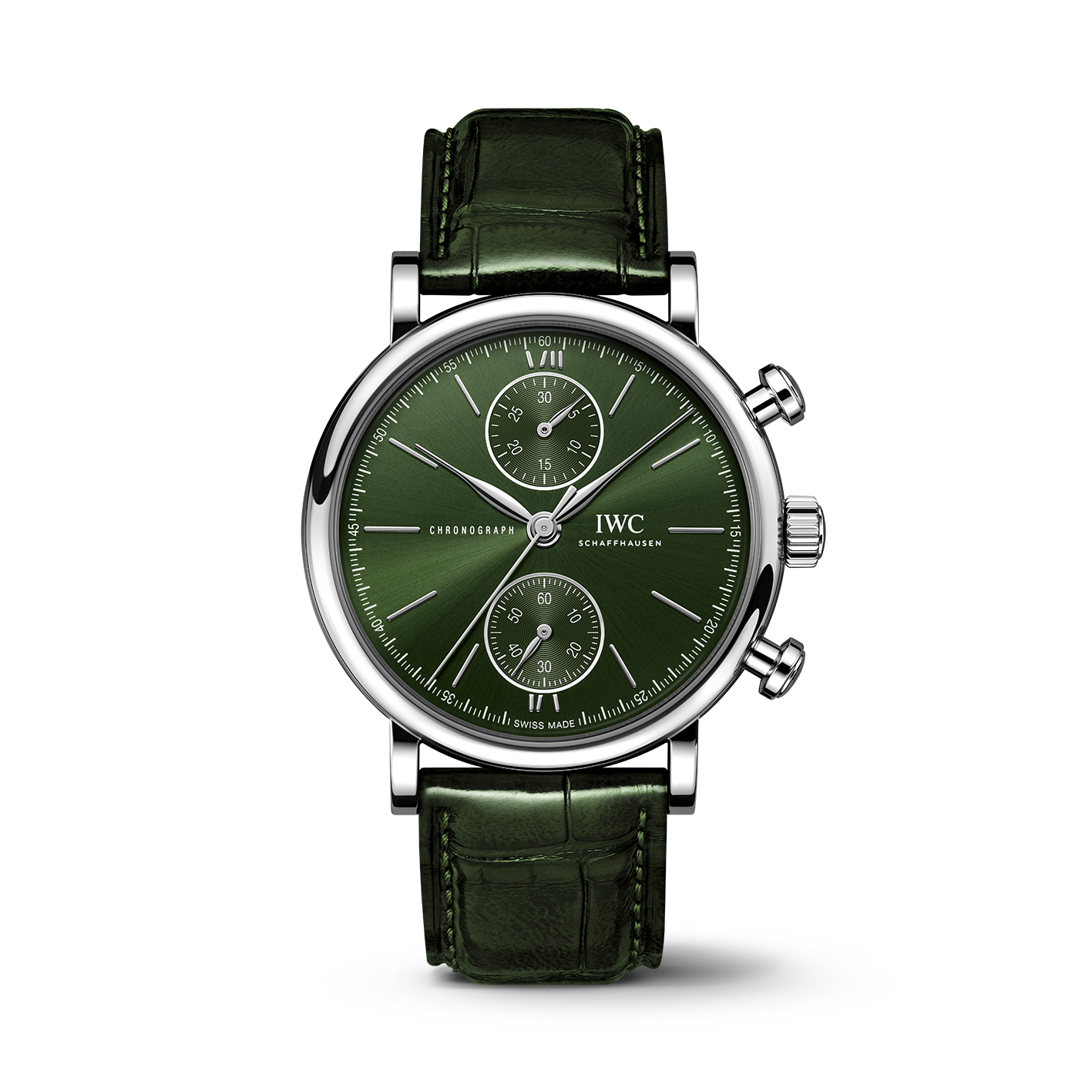 IWC Portofino Chronograph 39 Watch, 39mm Green Dial, IW391405