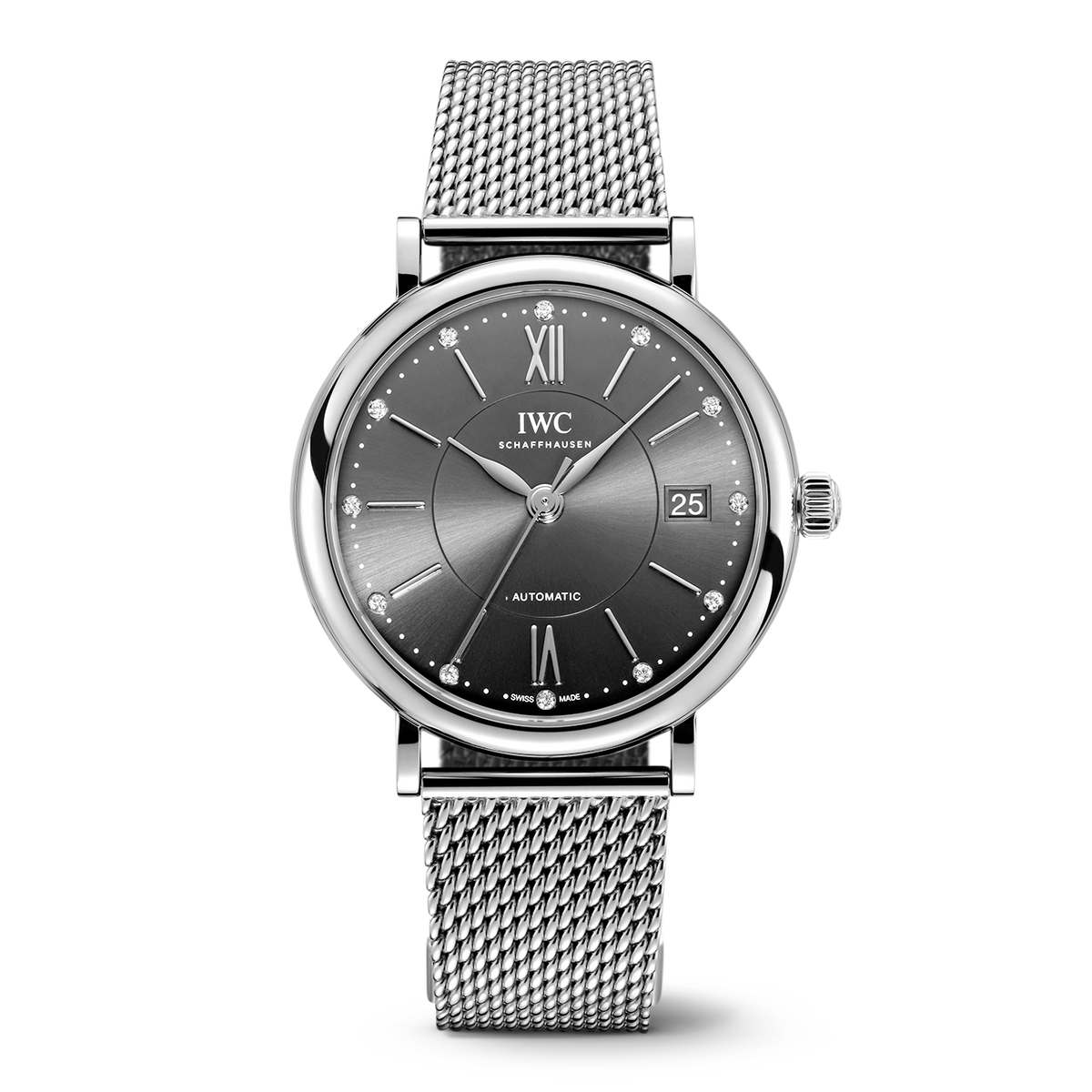IWC Portofino Automatic 37 Watch, 37mm Grey Dial, IW458110