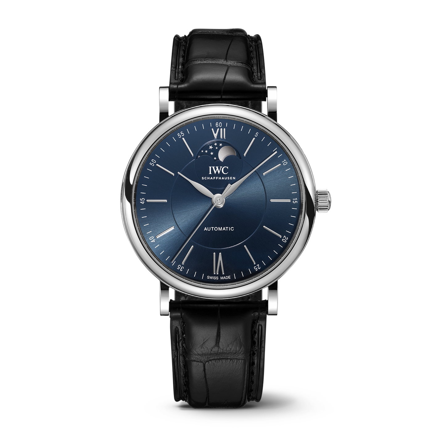 IWC Portofino Automatic Moon Phase Watch, 37mm Blue Dial, IW459402