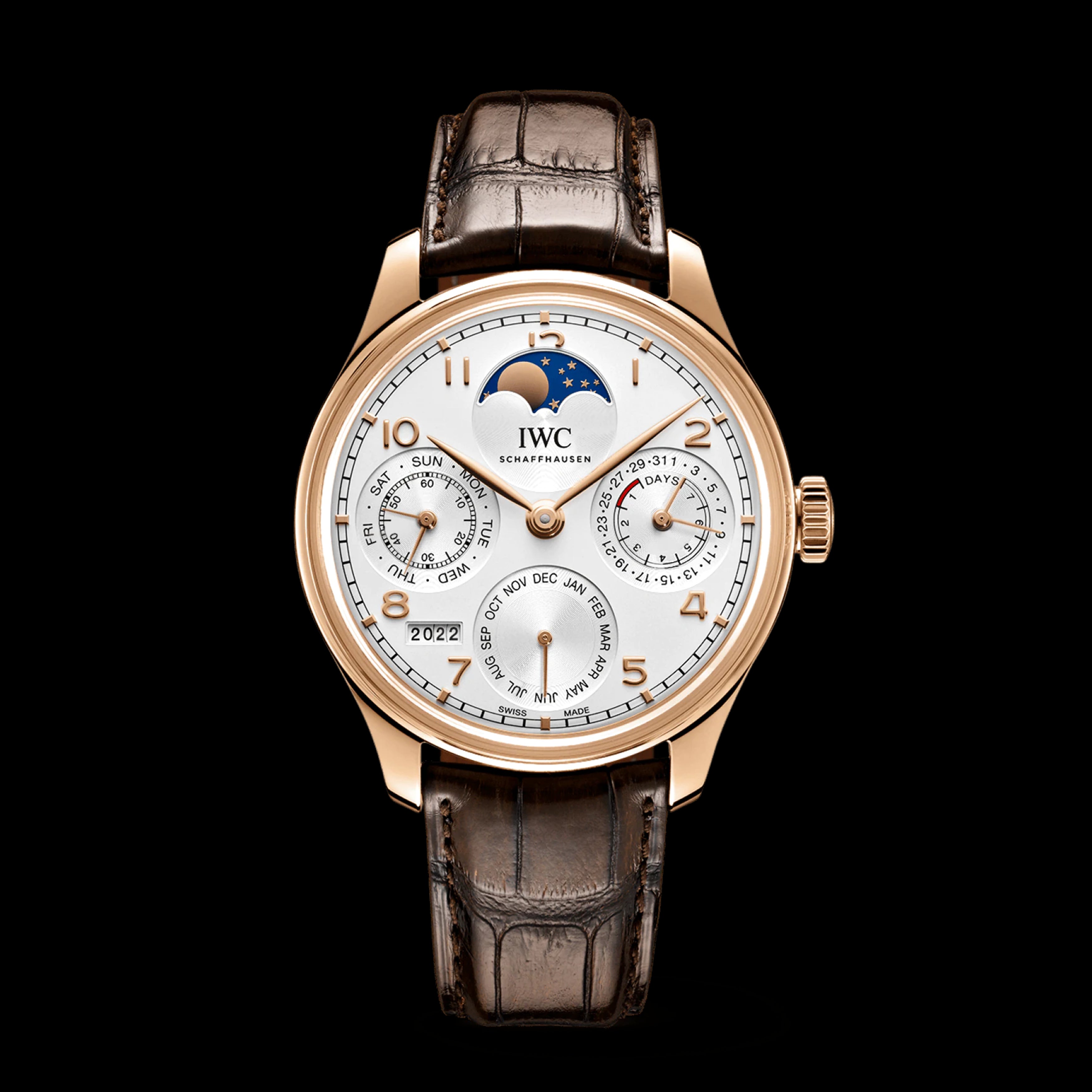 IWC Portugieser Perpetual Calendar Watch 44.2mm White Dial