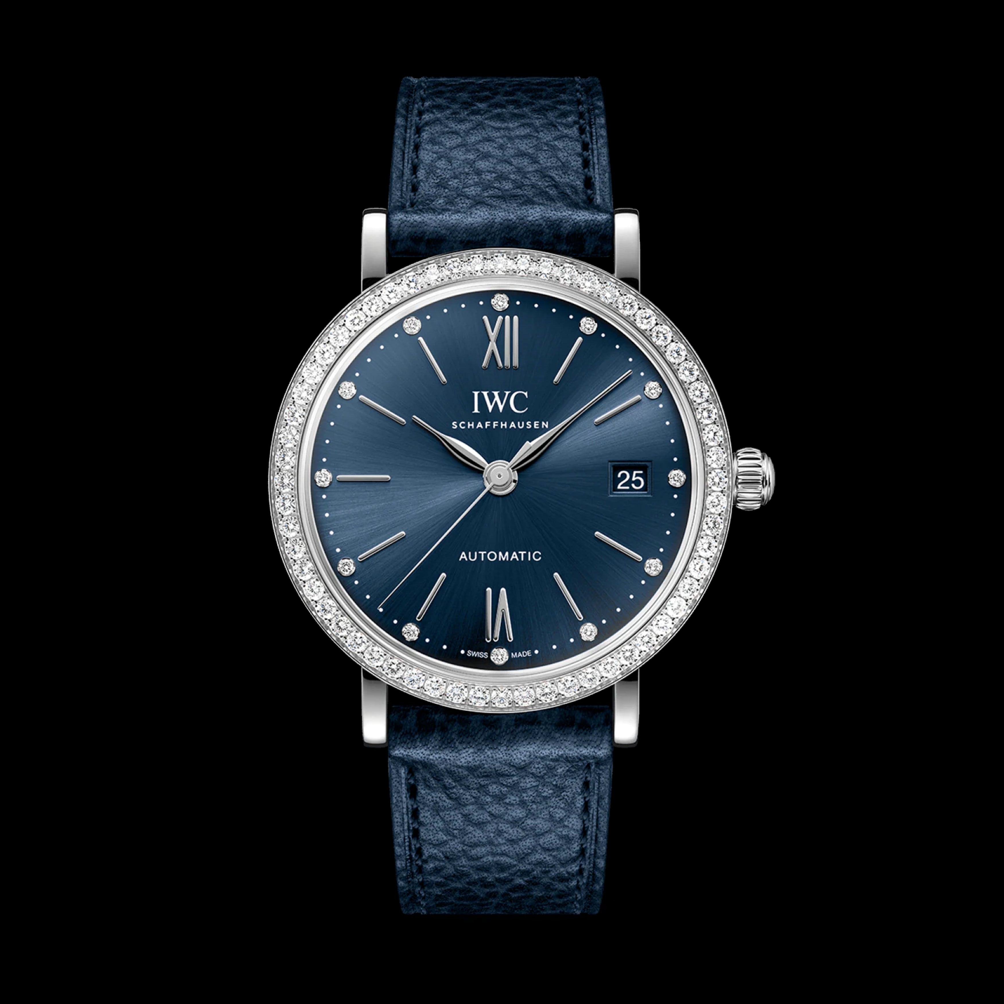IWC Portofino Automatic 37 Watch, 37mm Blue Dial, IW658602