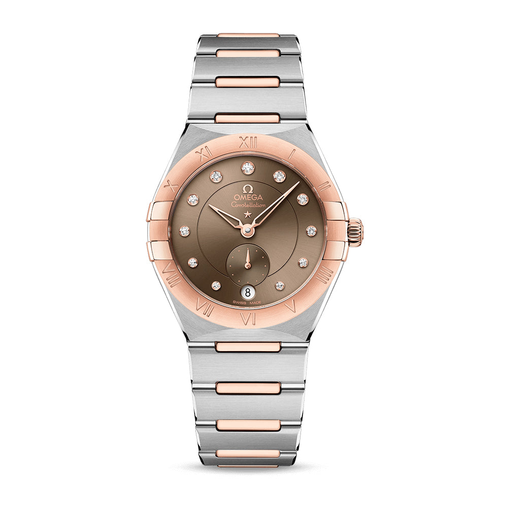 Omega Constellation Small Seconds Watch, 34mm Brown Dial, 131.20.34.20.63.001