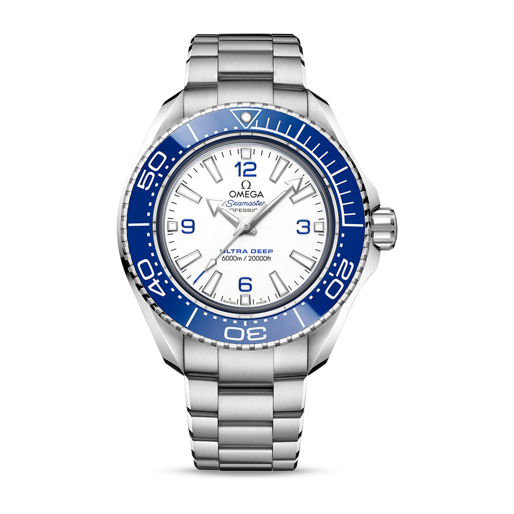 Omega Seamaster Planet Ocean 6000M Watch, 45.5mm White Dial, 215.30.46.21.04.001
