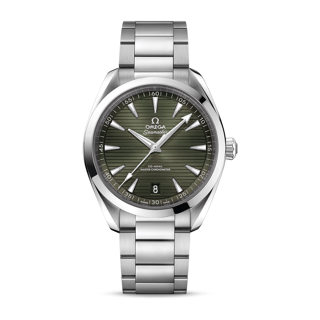 Omega Seamaster Aqua Terra 150M Watch, 41mm Green Dial, 220.10.41.21.10.001
