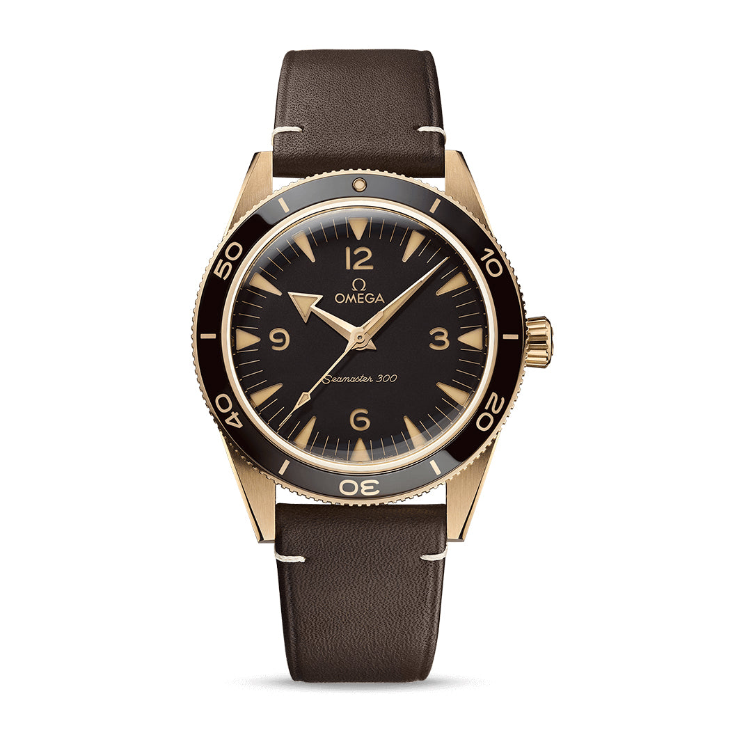 Omega Seamaster Seamaster 300 Watch, 41mm Brown Dial,