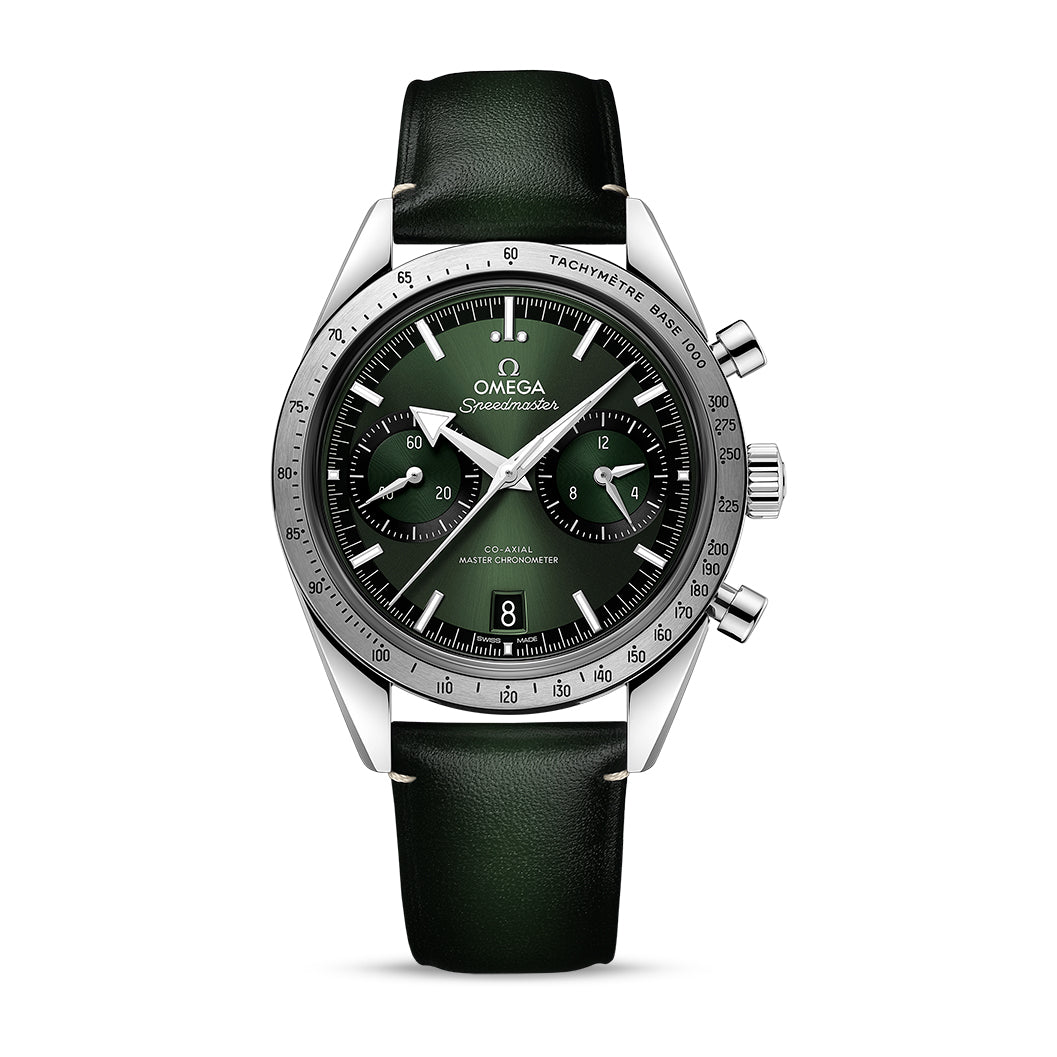 Omega Speedmaster '57 Co-Axial Master Chronometer Chronograph Watch, 40.5mm Green Dial, 33212415110001