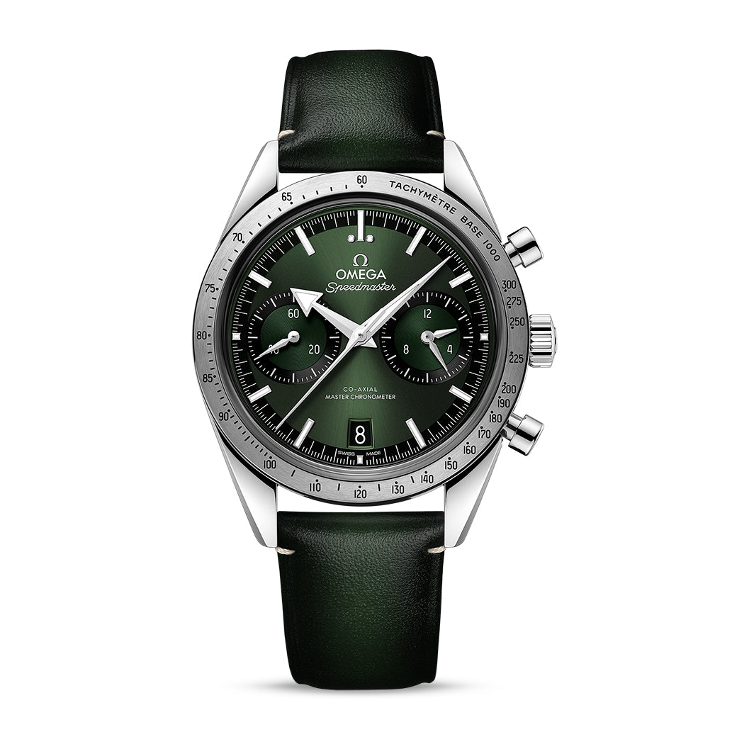Omega Speedmaster '57 Chronograph Watch, 40.5mm Green Dial, 332.12.41.51.10.001