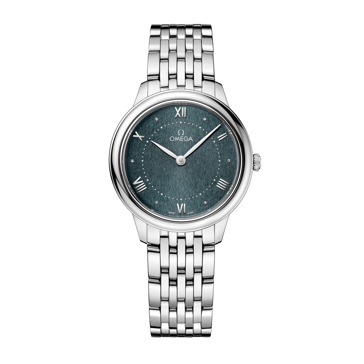 Omega De Ville Prestige Watch, 30mm Blue Dial, 434.10.30.60.10.001