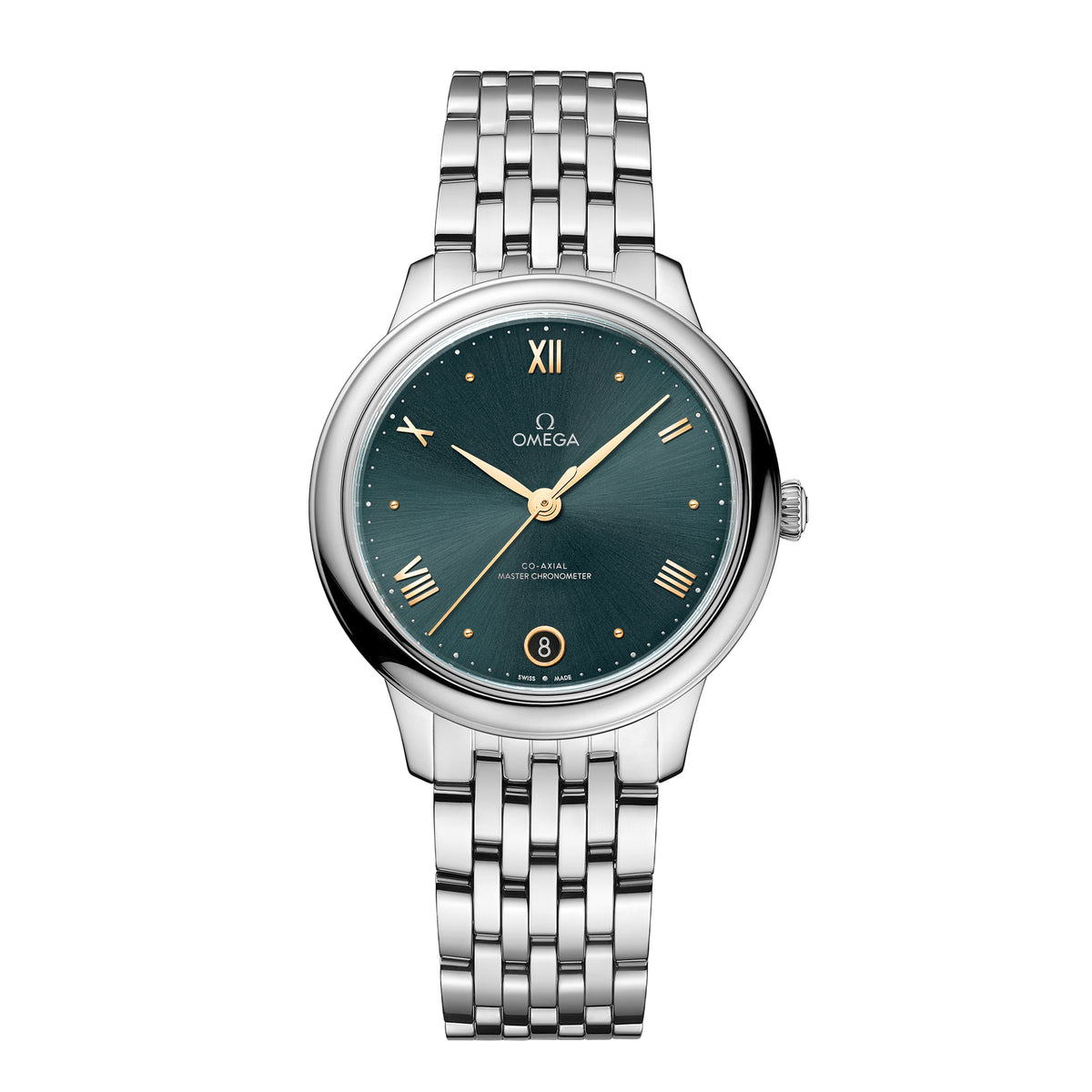 Omega De Ville Prestige Watch, 34mm Green Dial, 434.10.34.20.10.001