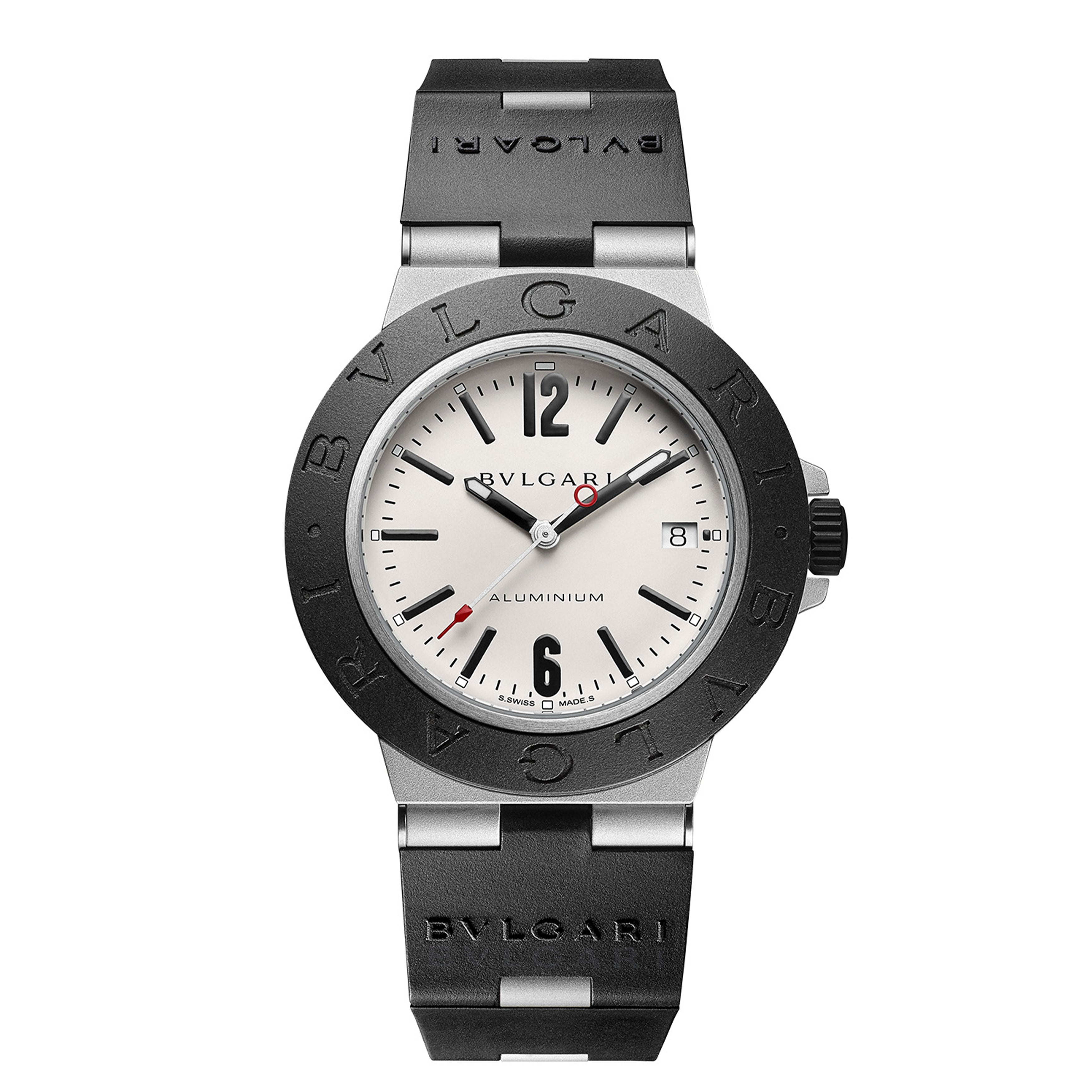 Bulgari Aluminium Watch, 40mm White Dial, 103382