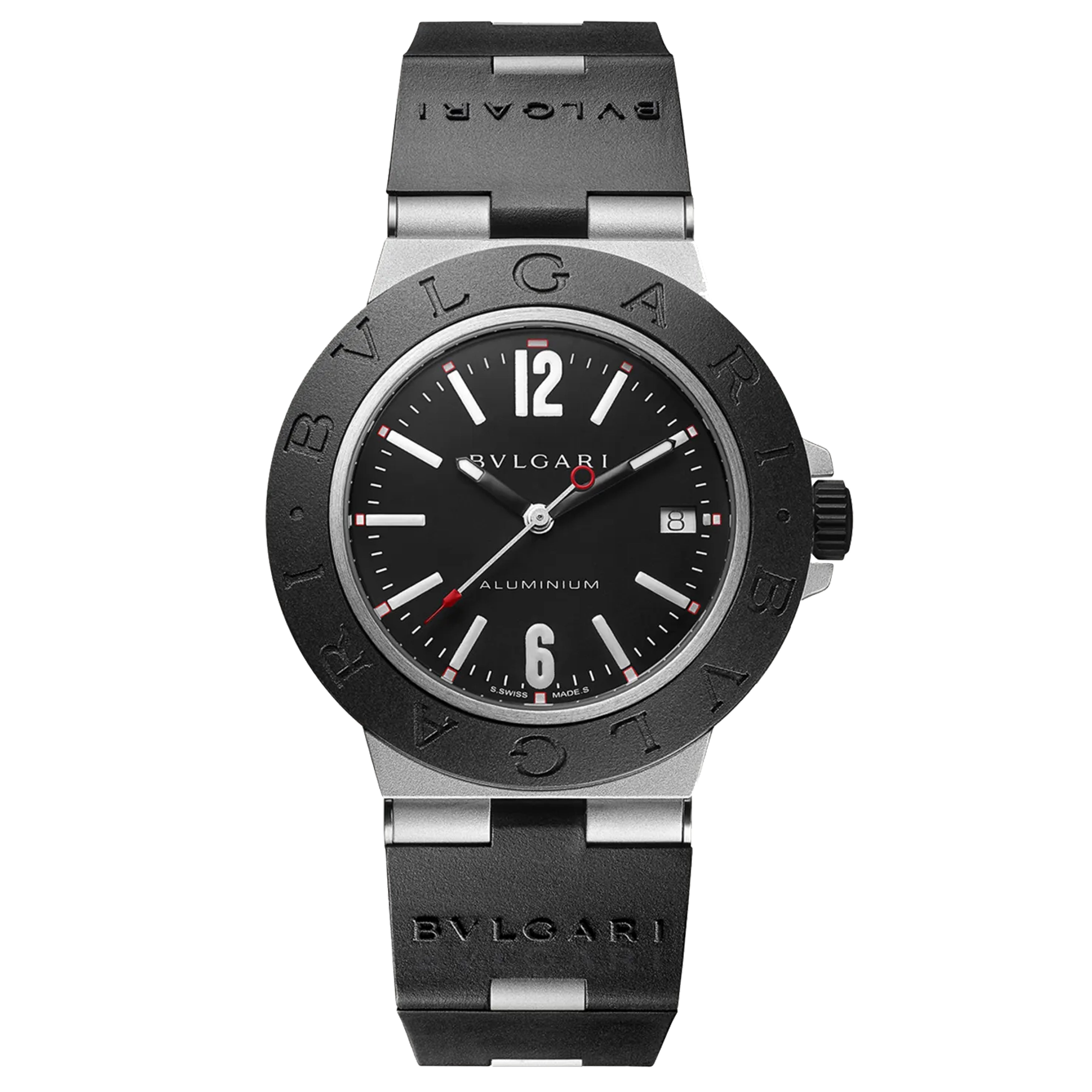 Bulgari Aluminium Watch, 40mm Black Dial, 103445
