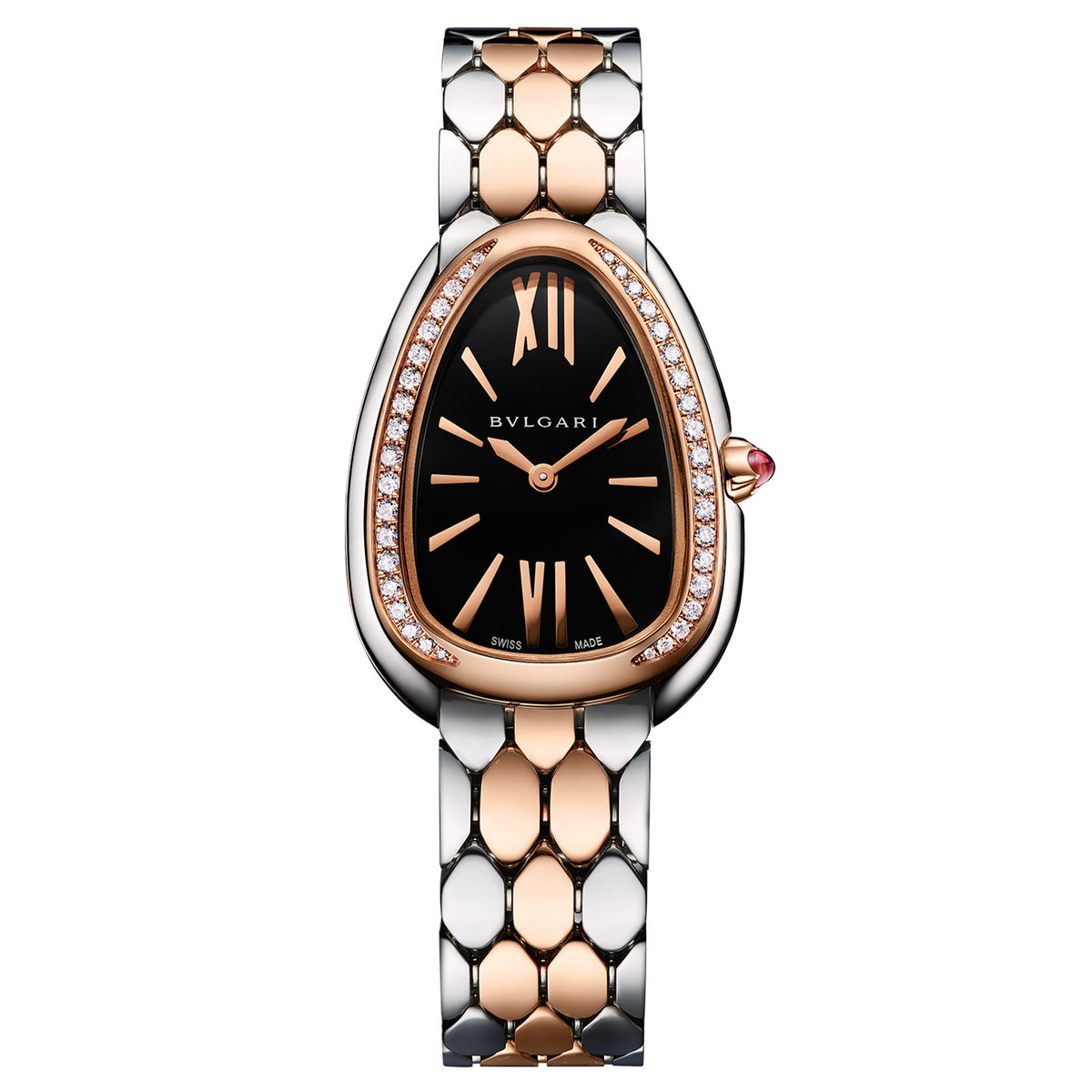 Bulgari Serpenti Seduttori Watch, 33mm Black Dial, 103450
