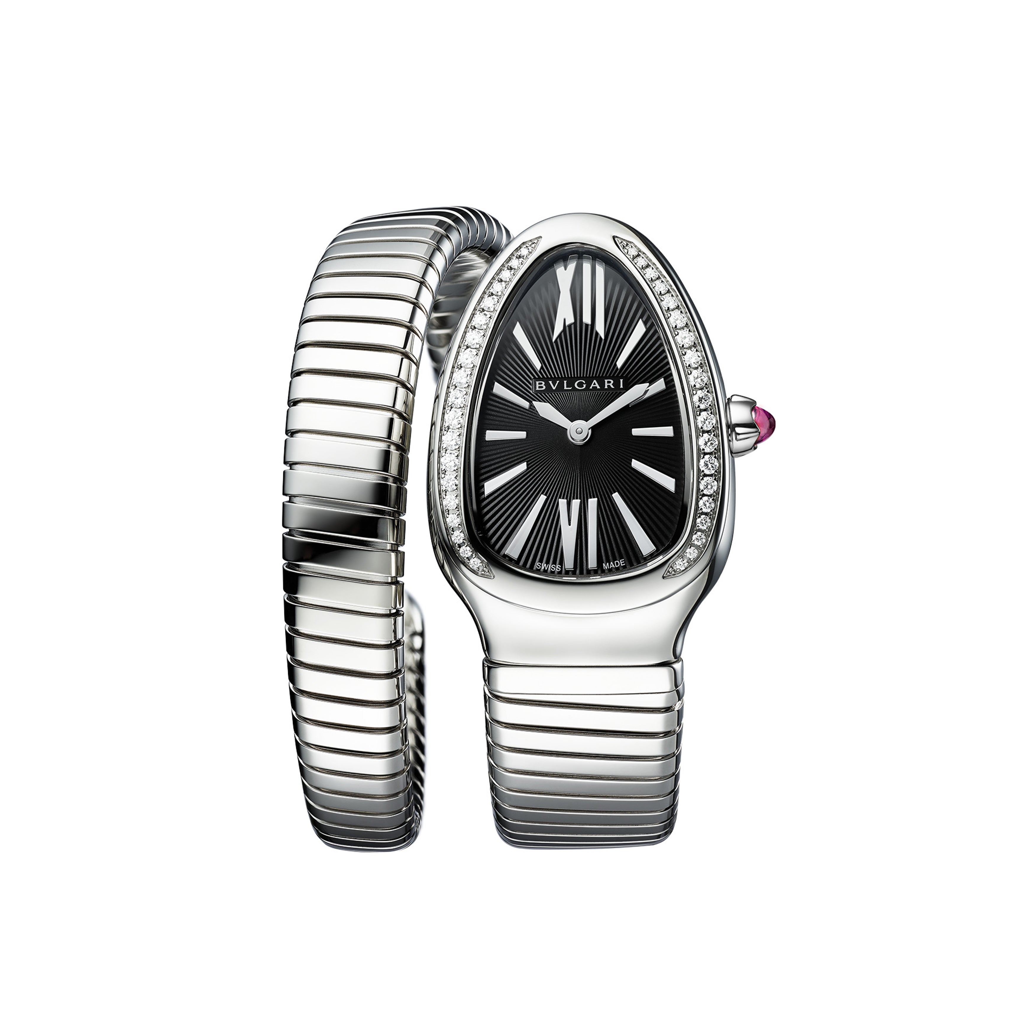 Bulgari Serpenti Tubogas Watch, 35mm Black Dial, 103524