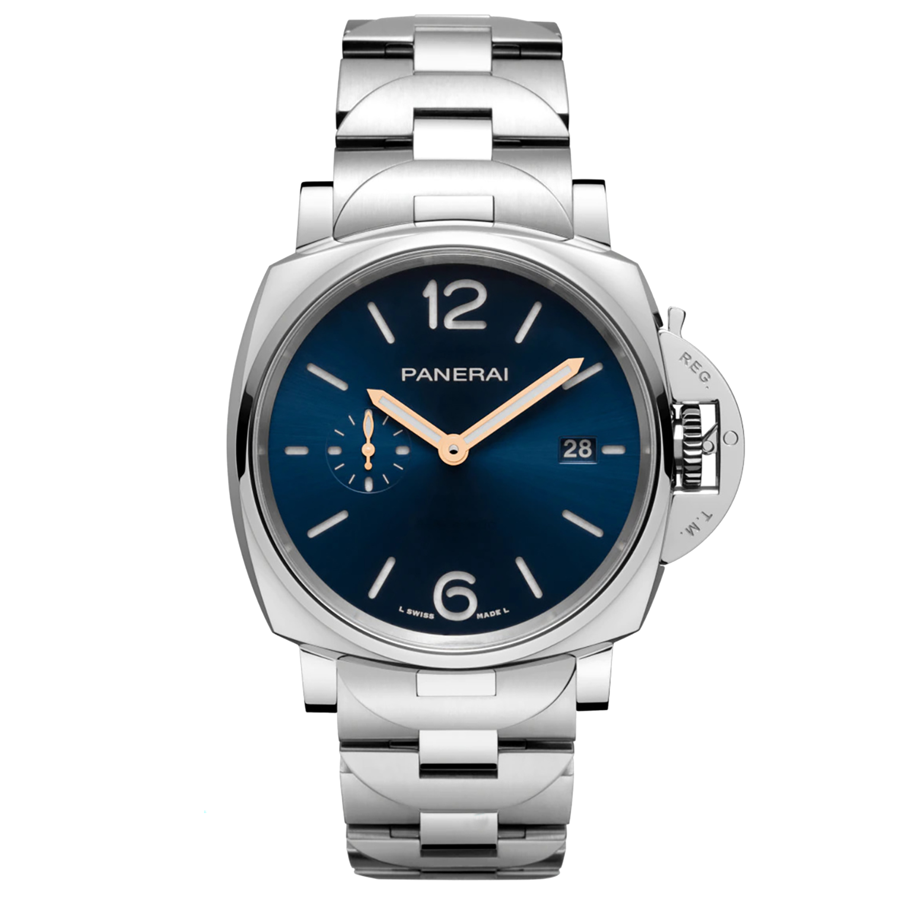 Panerai Luminor Due Watch, 42mm Blue Dial, PAM01124