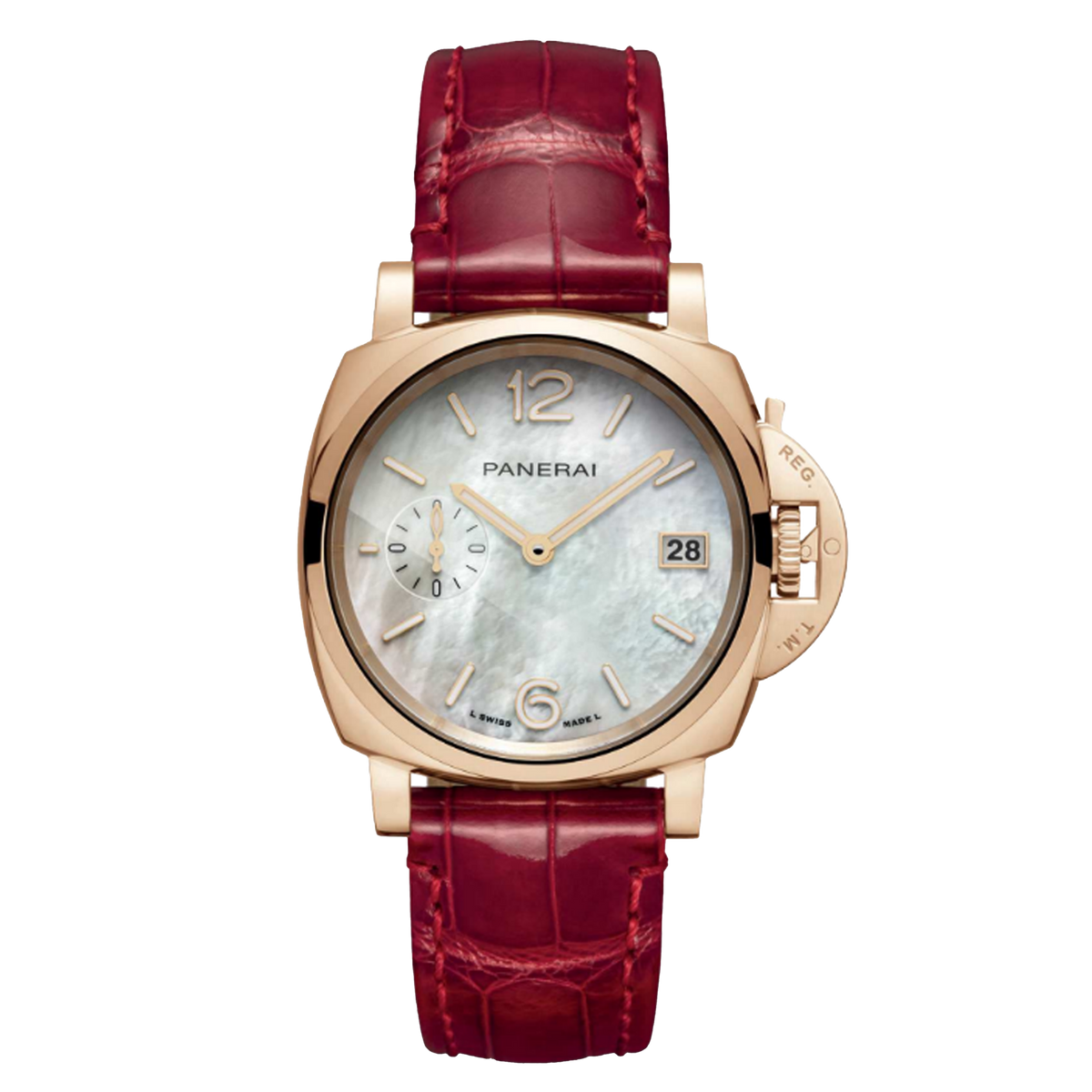 Panerai Luminor Due Goldtech Madreperla Watch, 38mm Mother Of Pearl Dial, PAM01280