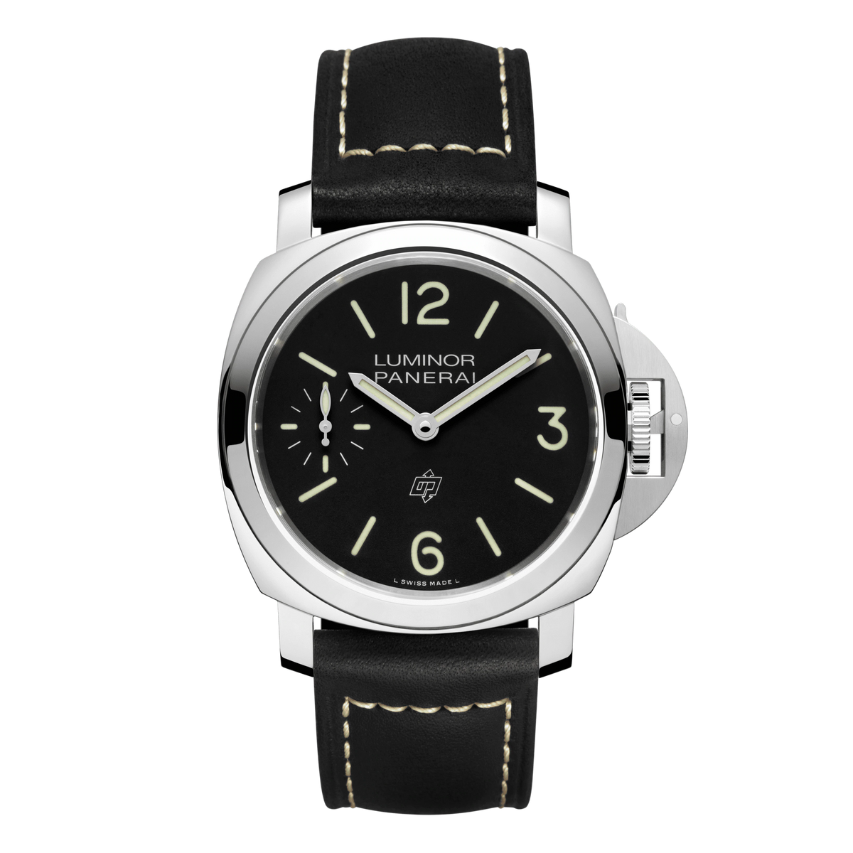 Panerai Luminor Logo Watch, 44mm Black Dial, PAM01084 