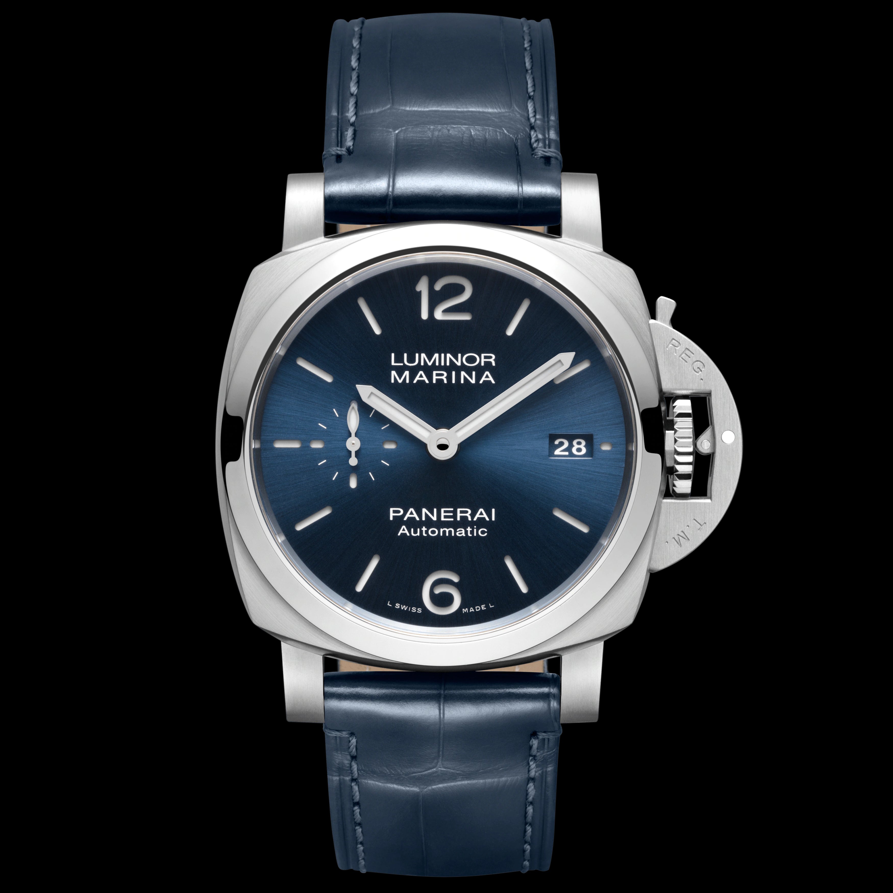 Panerai Luminor Marina Watch, 42mm Blue Dial, PAM01393