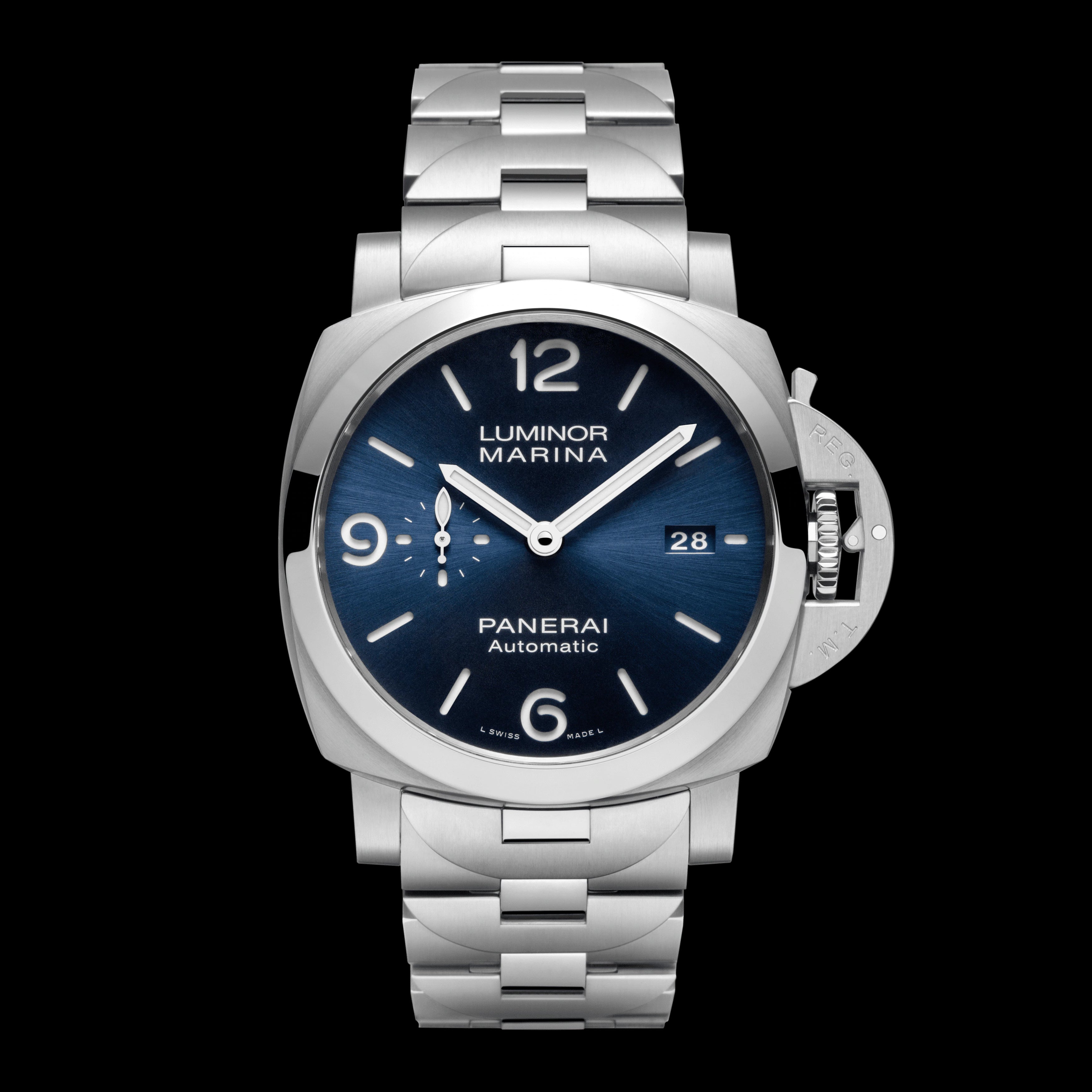 Panerai Luminor Marina Specchio Blu Watch, 44mm Blue Dial, PAM01316