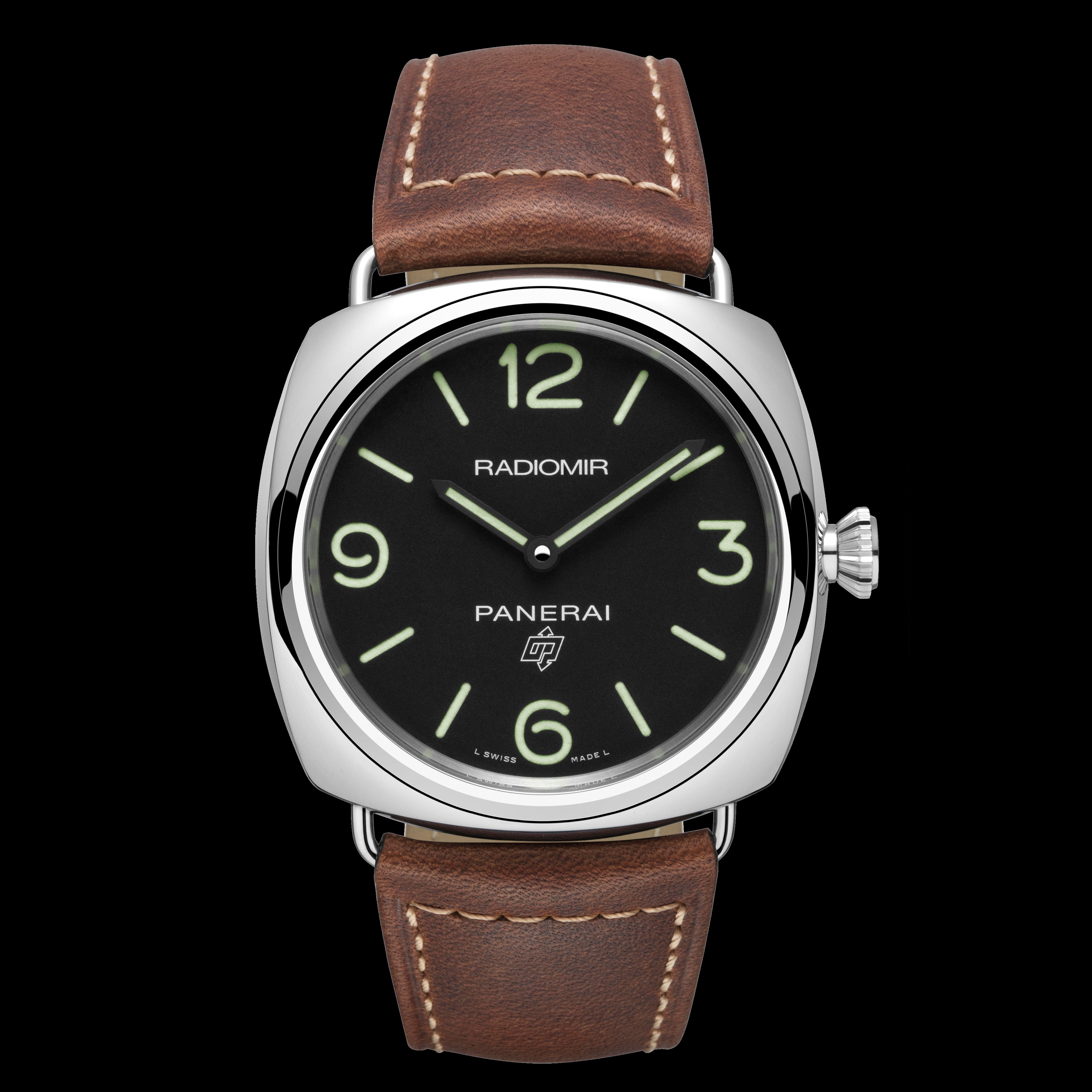 Panerai Radiomir Base Logo Watch, 45mm Black Dial, PAM00753