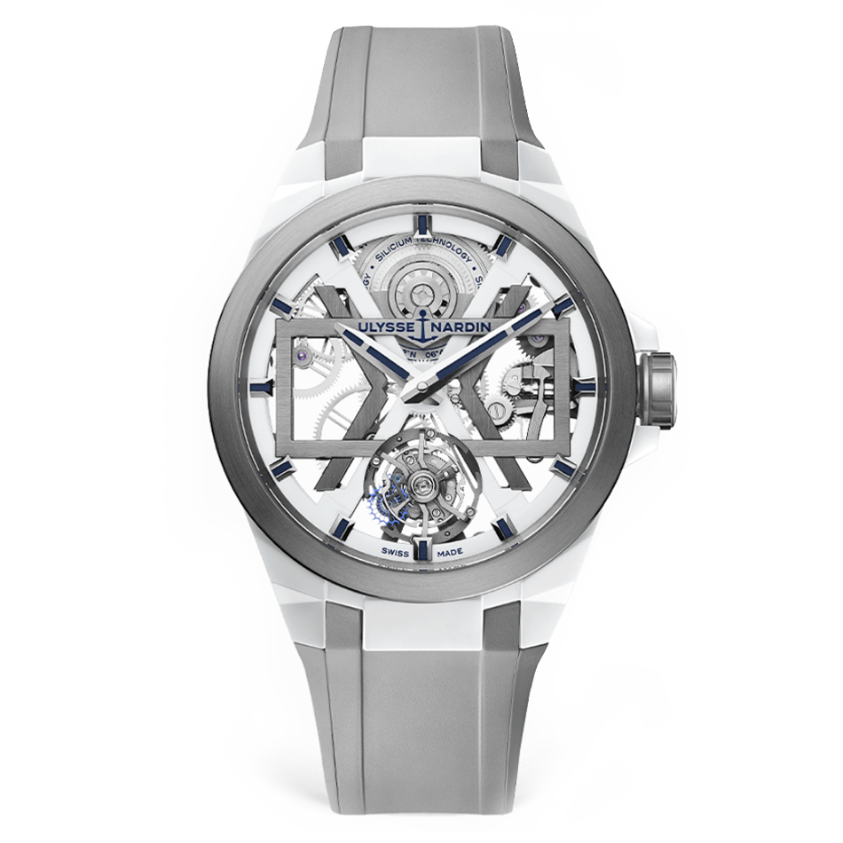Ulysse Nardin Blast Tourbillon Watch, 45mm White Dial, 1723-400/00