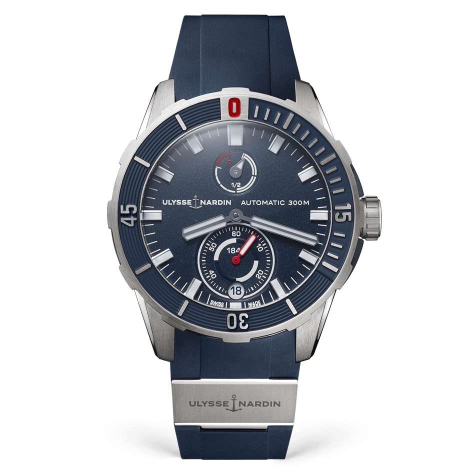 Ulysse Nardin Diver Chronometer Watch, 44mm Blue Dial, 1183-170-3/93